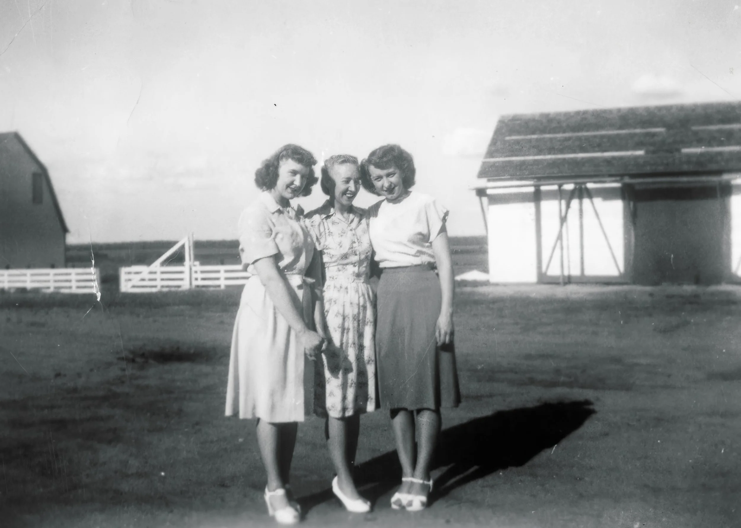 1940s - Lillian, Caroline, & Pauline Hall.