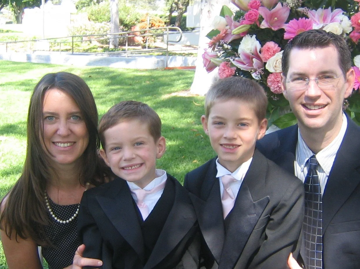 2000s - Liz, Aiden, Brennan, & Todd Hall.