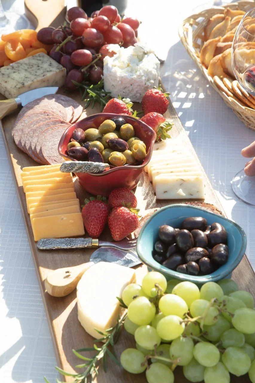 2025 - Cookbook photo shoot (John Borge Studios) - our table set up at John & Kathie Johnson's farm.