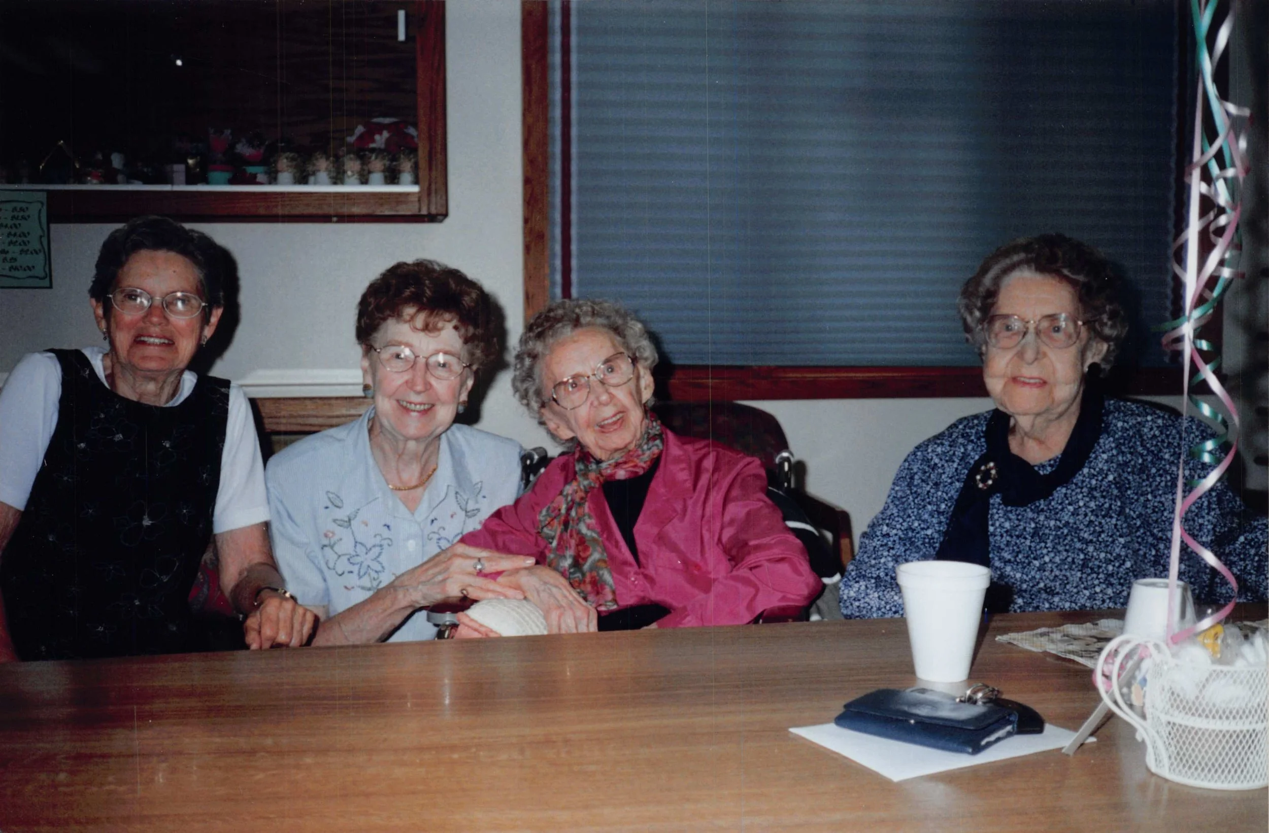 2003 - Wanda (Samson) Hall, Lillian Myrdal, Rose Bolstad, Mae Meier.