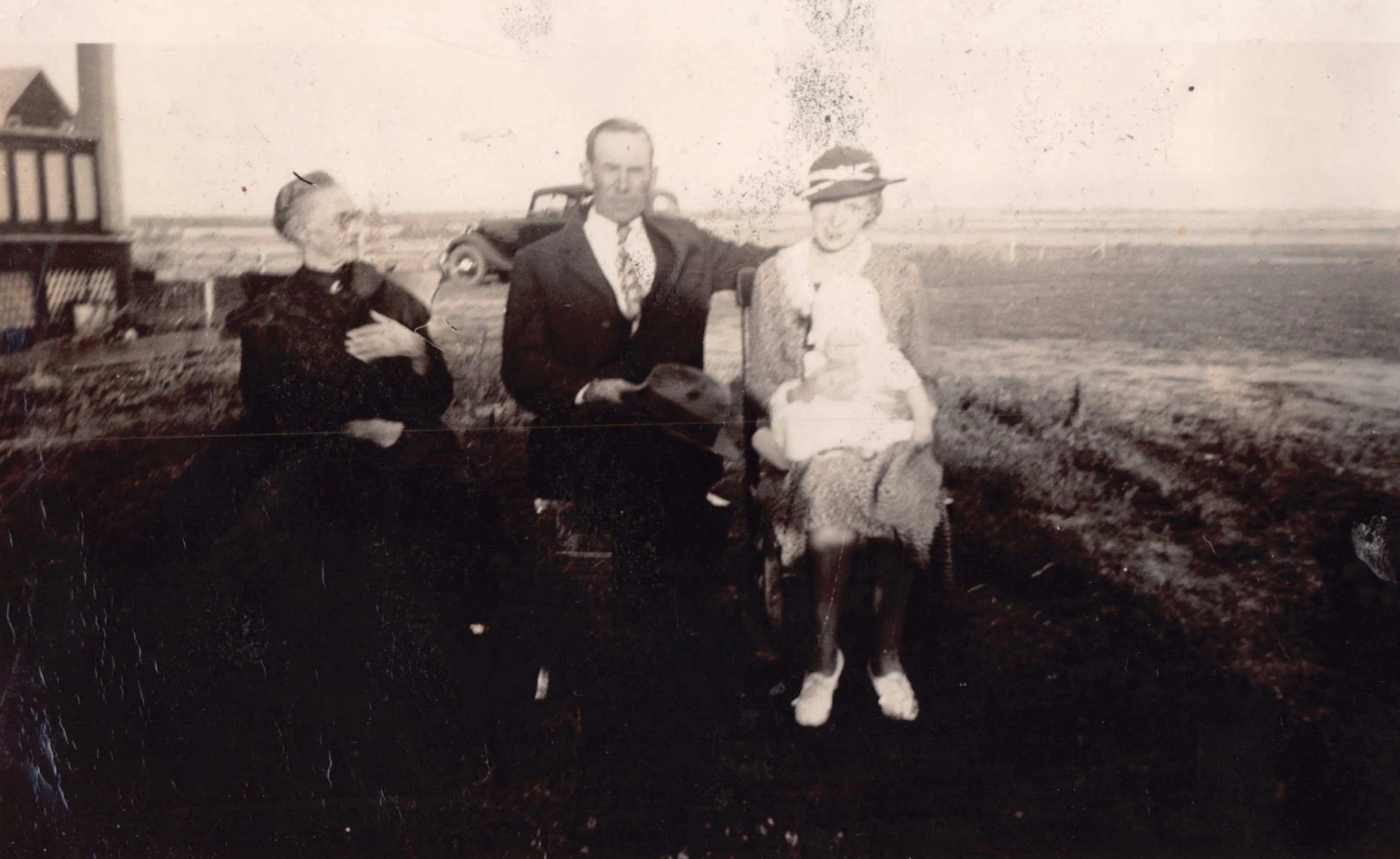 1935 - Sigridur Hall (J.G. Hall's mother), J.G. Hall, [unknown].