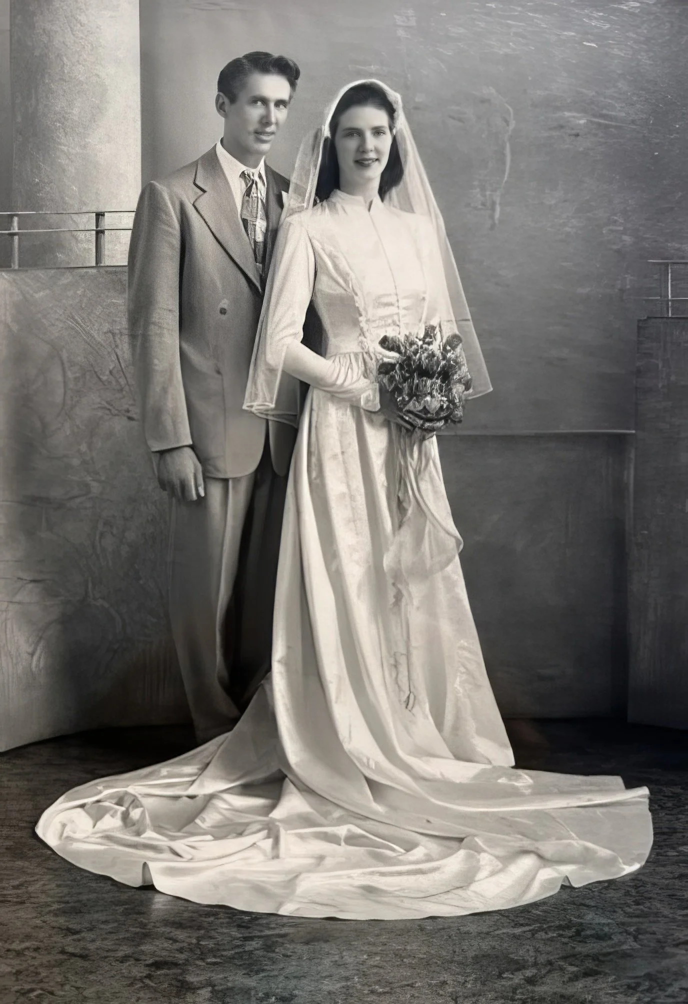 1950 - John & Beverley Hall's wedding.