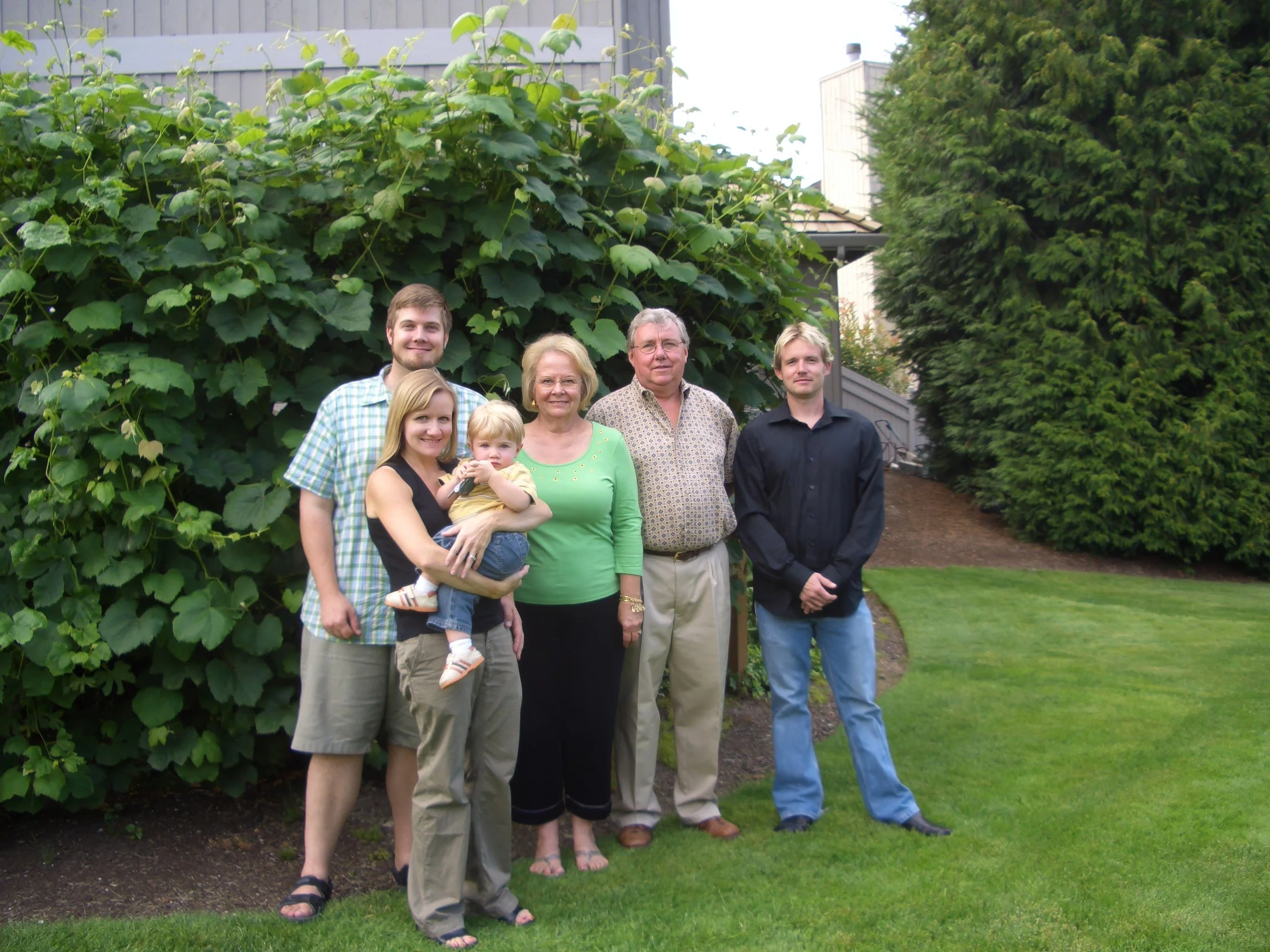 2007 - John, Jolene, & Haiden Doke; Margie, Alfred, & Brandon Hall.