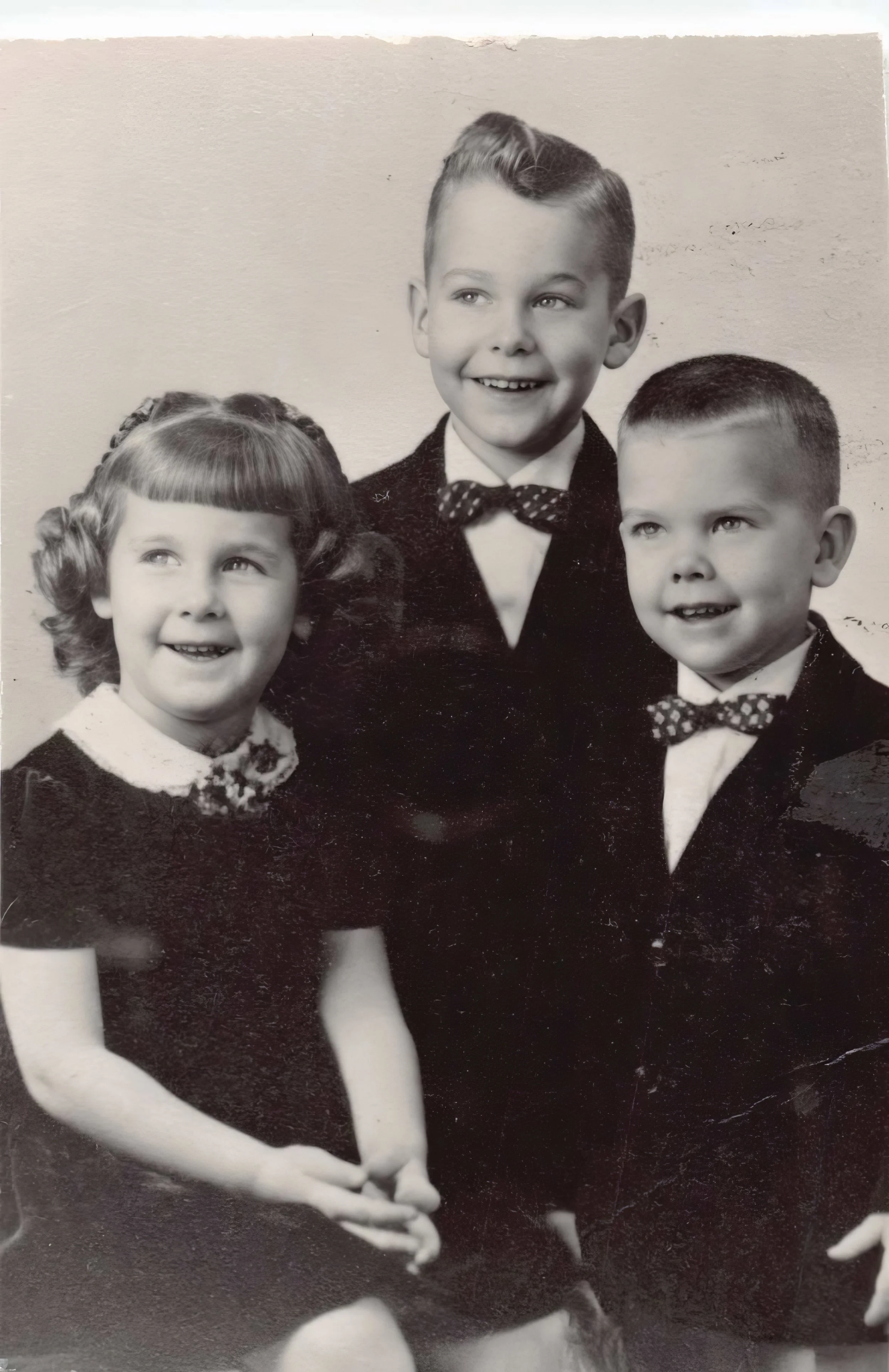 1950s - Jacqui, Randy, & Jon Page.