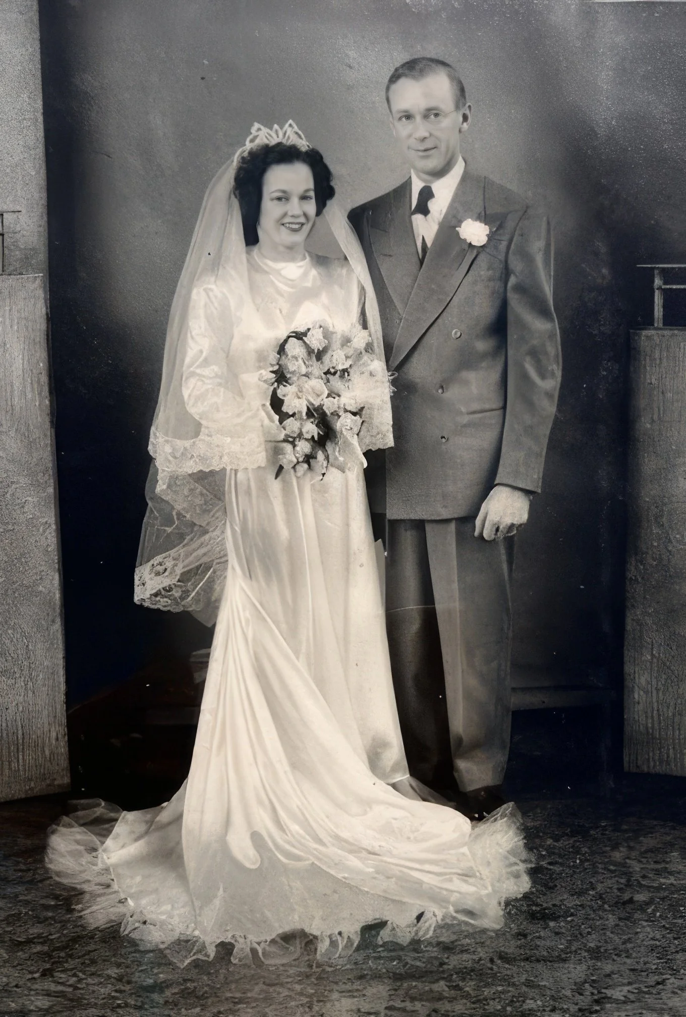 1949 - Wanda (Nelson) & Edward Hall's wedding.
