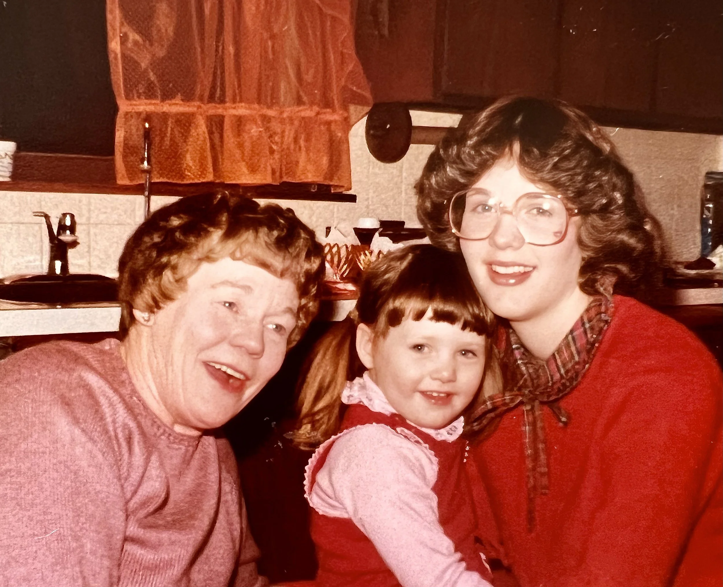 1970s - Wanda, Jodi, & Connie Hall.