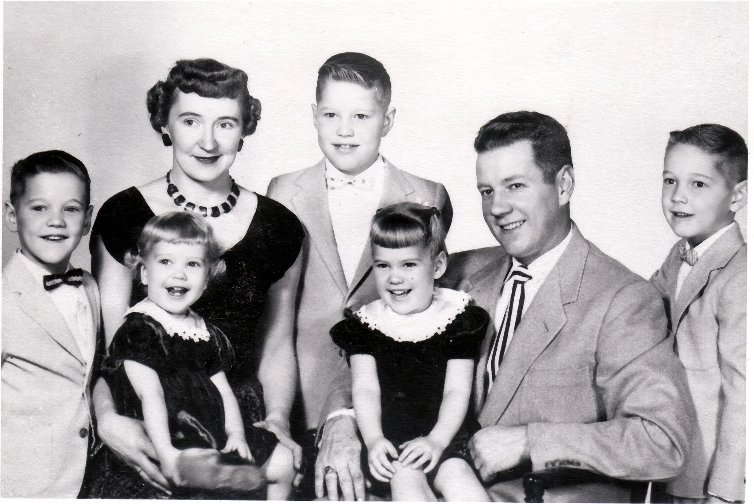 1956 - Harvey, Deb, Liilian, Stuart, Sherry, Steve, & Wayne Helgason.
