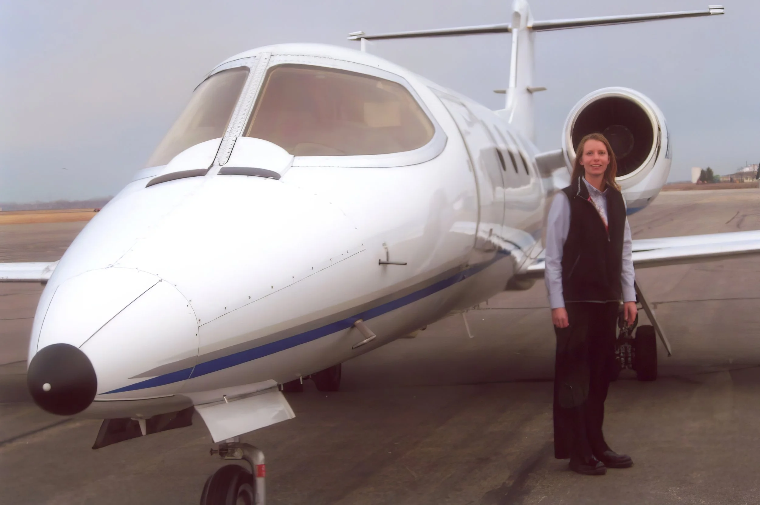 2006 - Julie Hall with Walmart jet.
