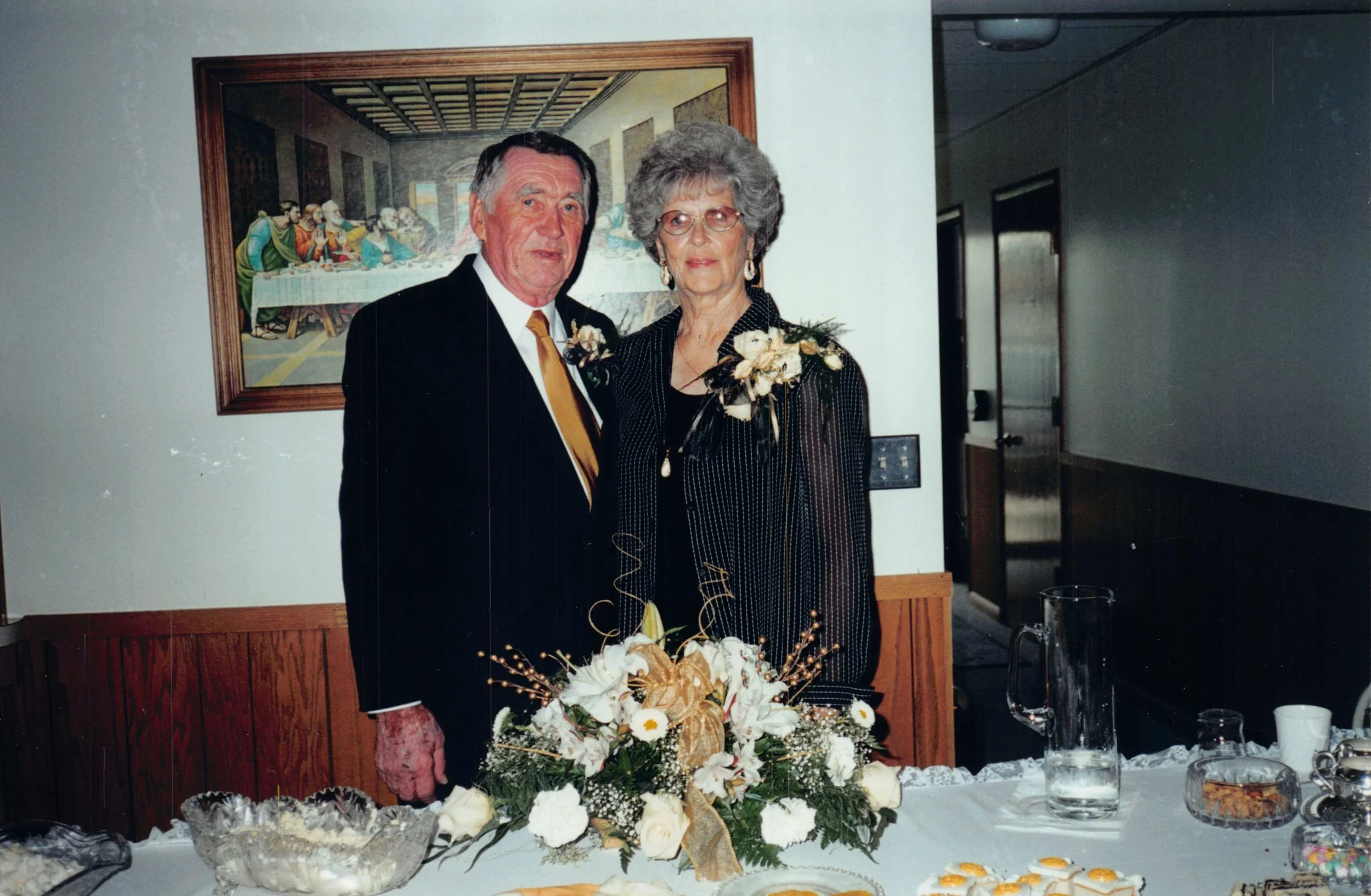 2000 - 50th anniversary party - John & Beverley Hall.