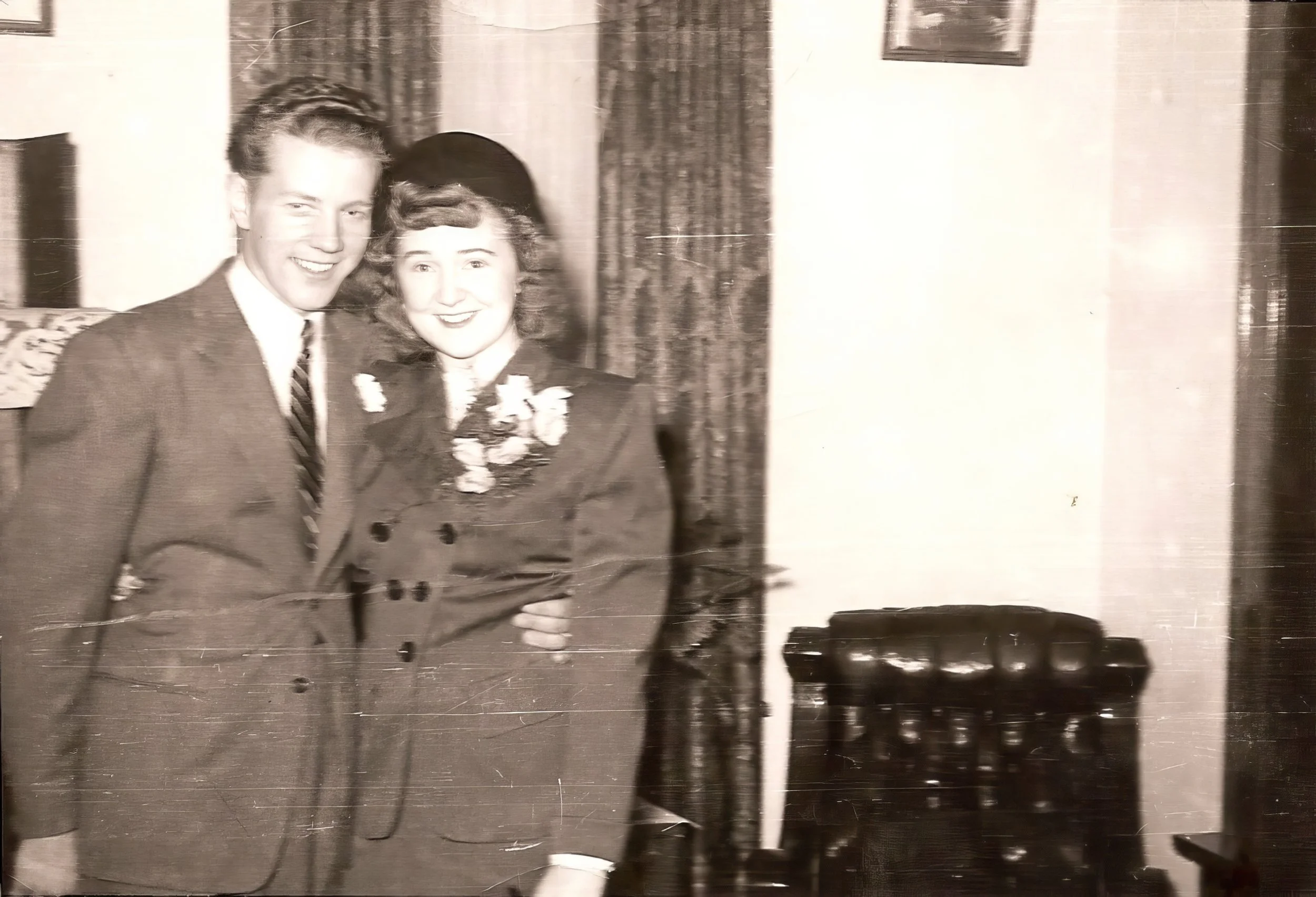 1947 - Steve & Lillian Helgason.