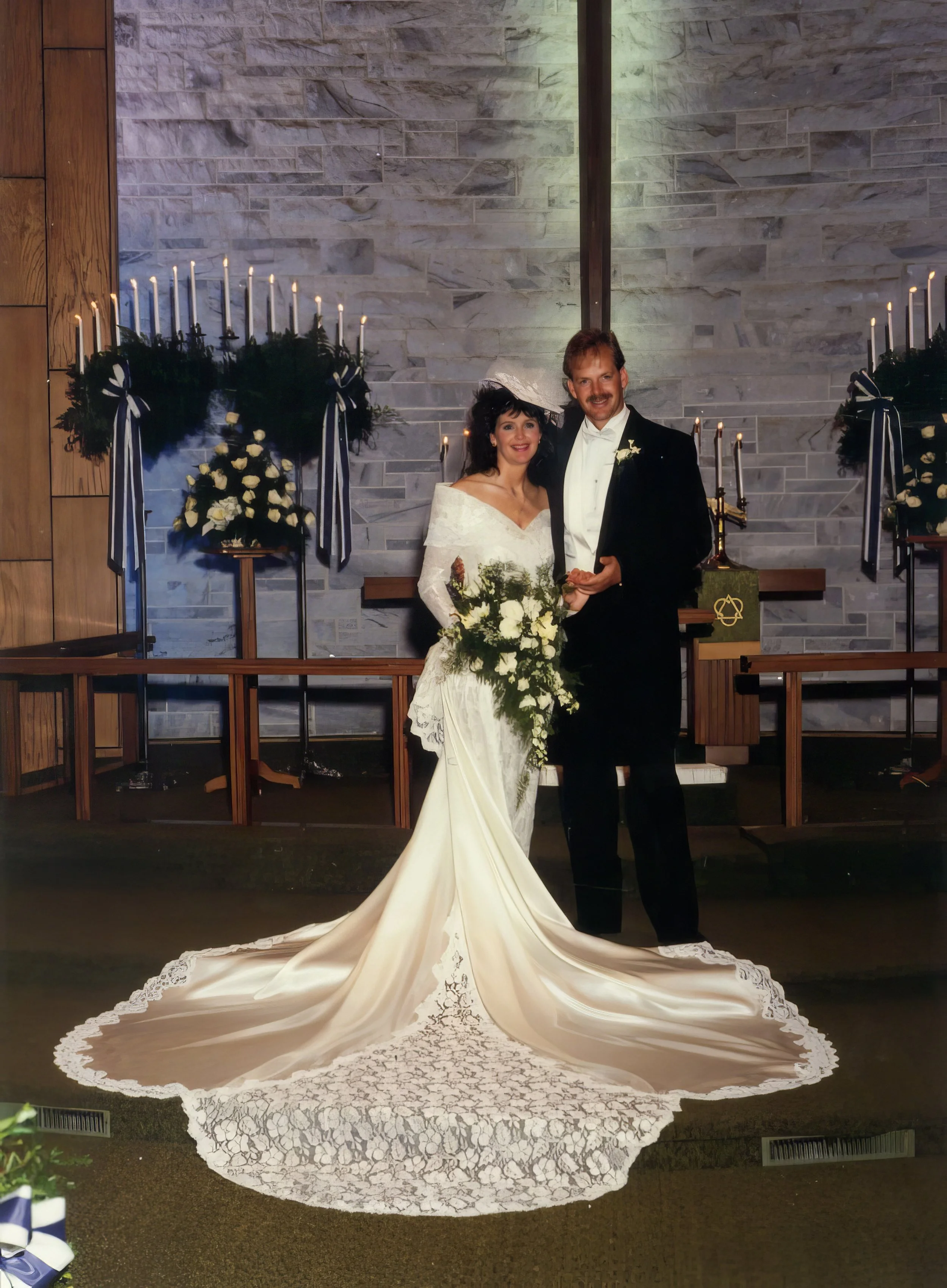 1991 - Connie & John Simpson's wedding.