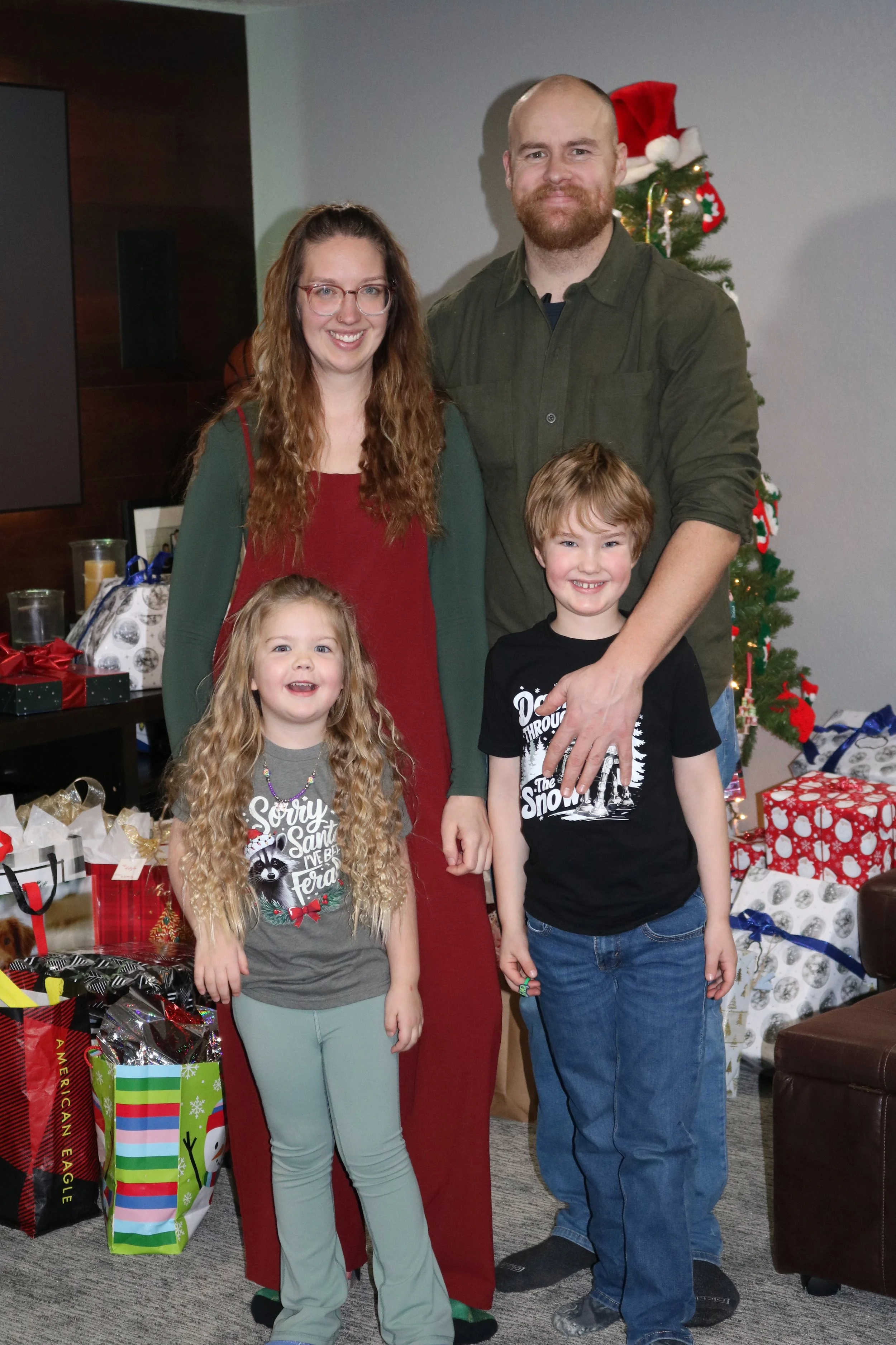 2025 - Front: Roslynn & Robert Thompson. Back: McAyla & Ian Thompson.
