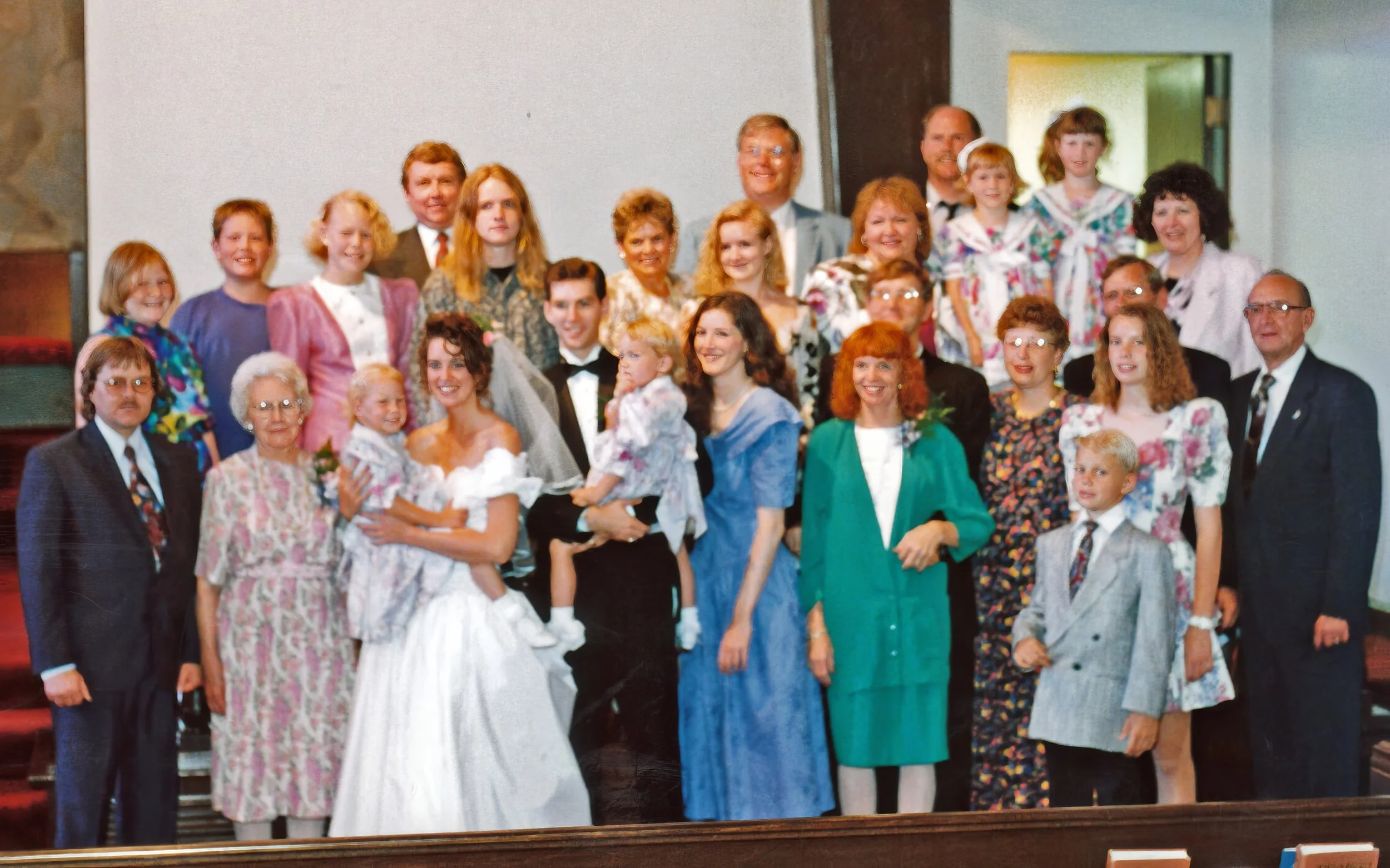 1992 - Family at Todd & Liz Hall's wedding.