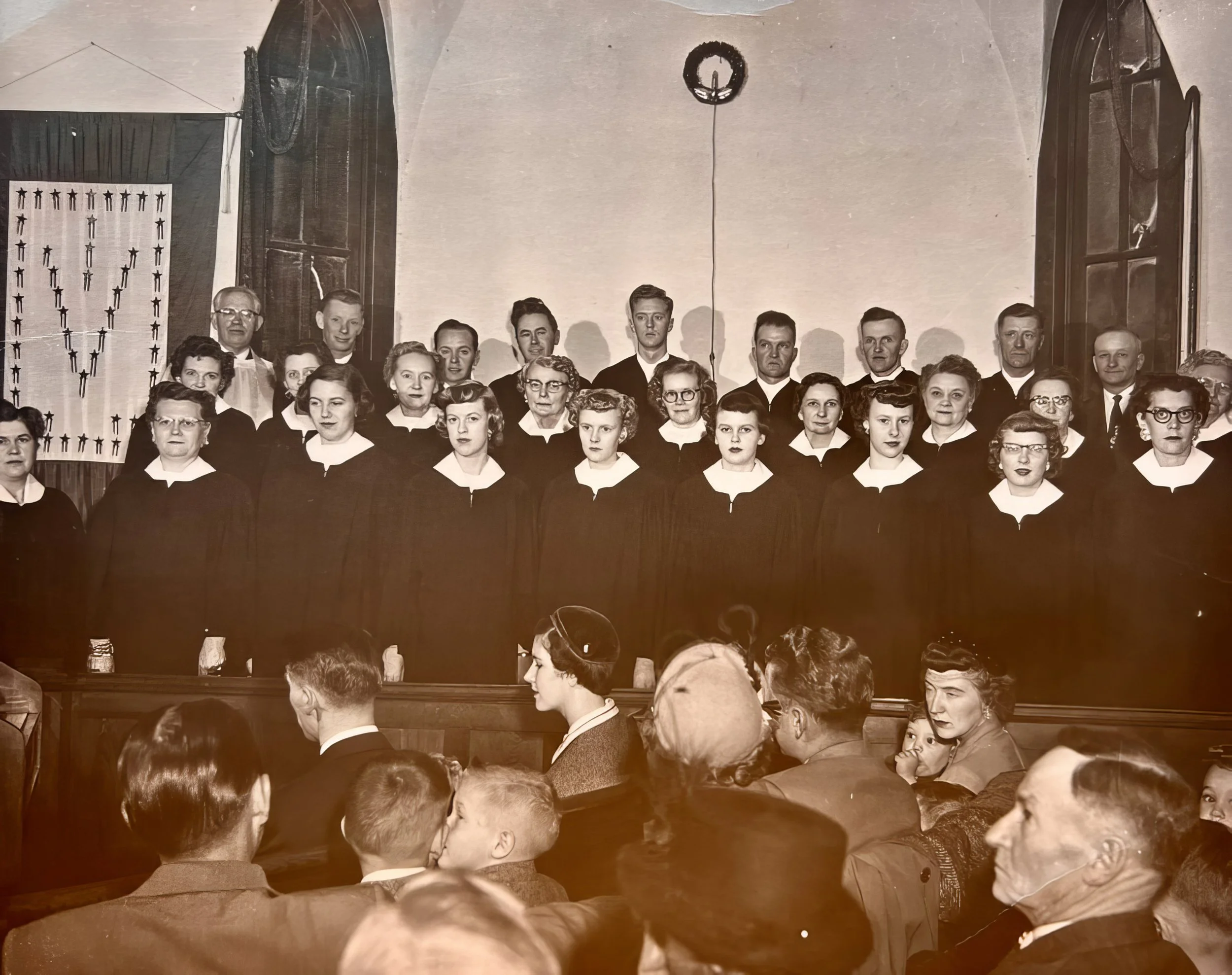 1950s - Choir at Gardar, ND, church.