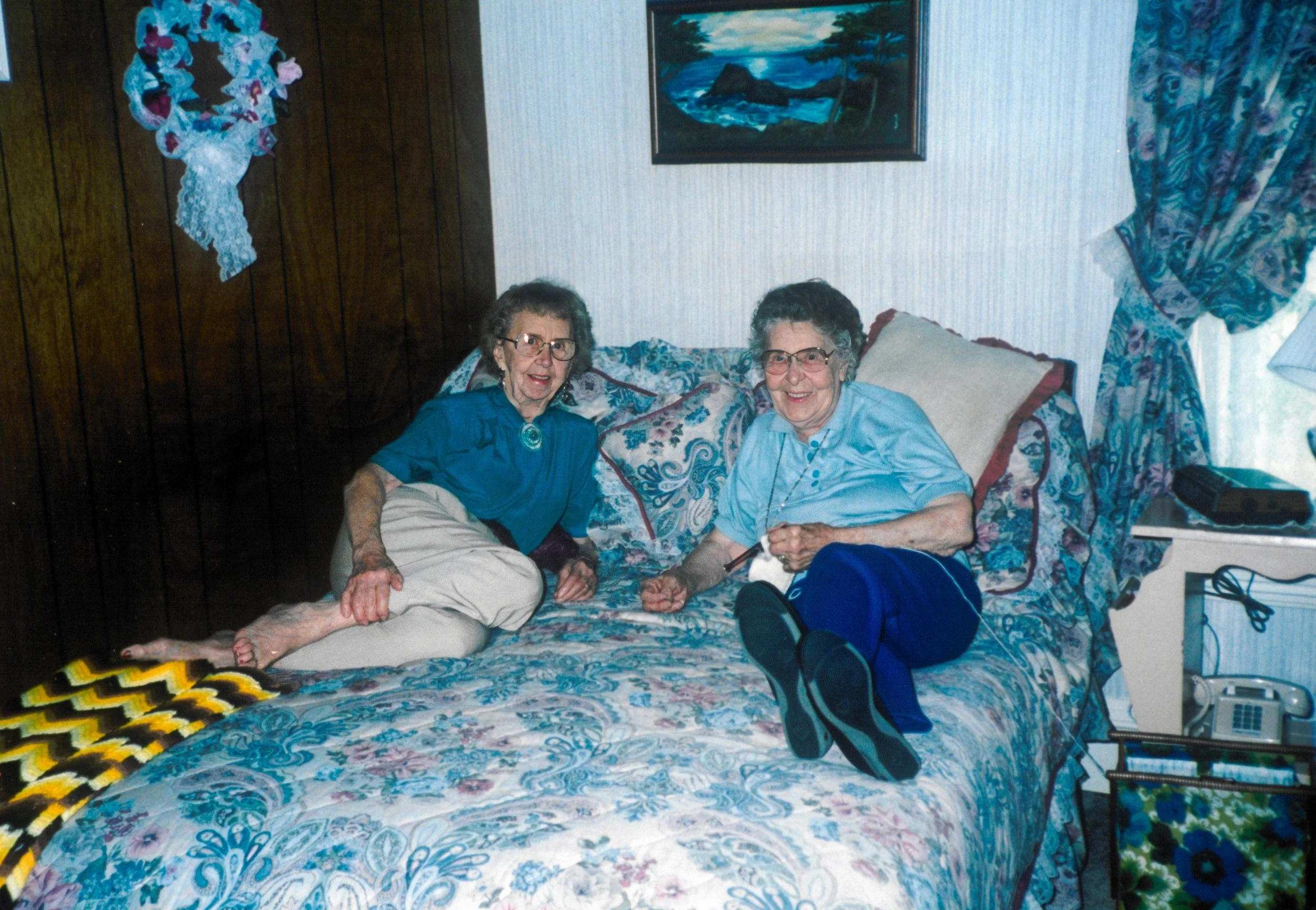 1970s - Sisters - Rose Bolstad & Mae Meier.