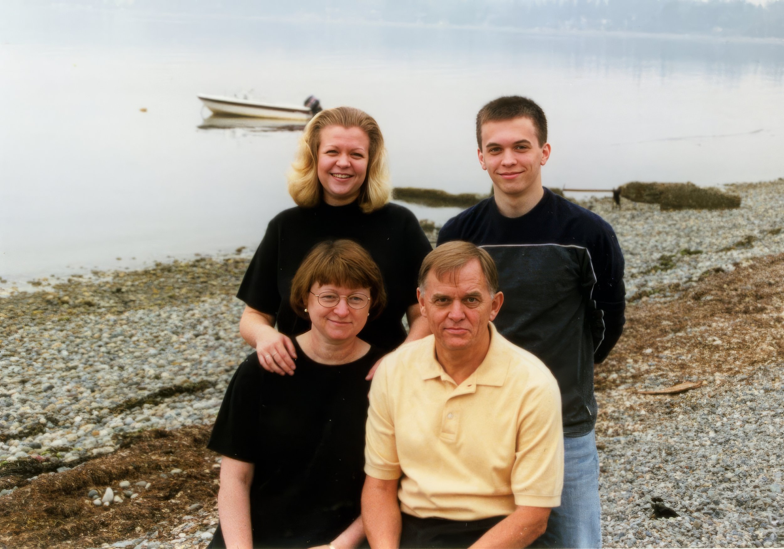 1990s - Front: Janis & Monty Bolstad. Back - Erika & Joel Bolstad.