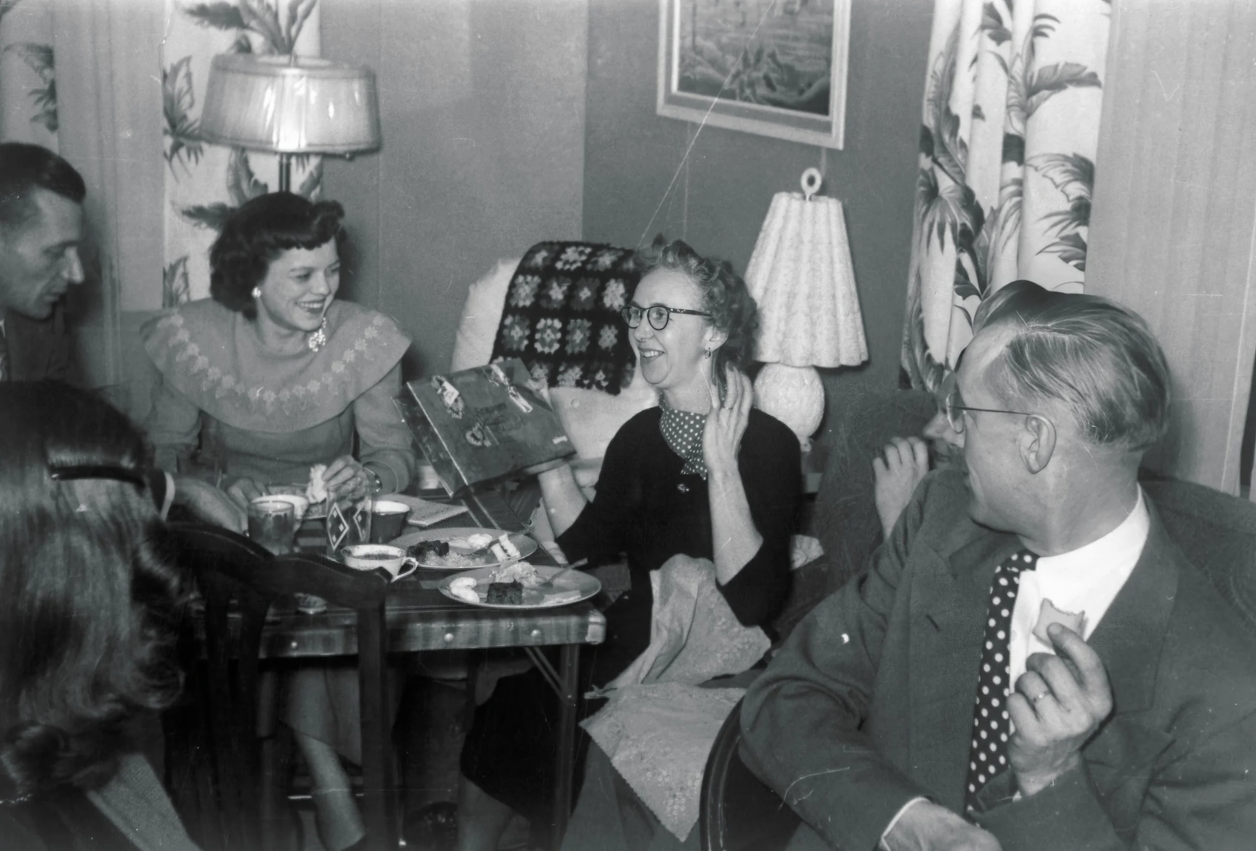 1950 - Bjorn & Wanda Hall, Rose Bolstad, Edward Hall.