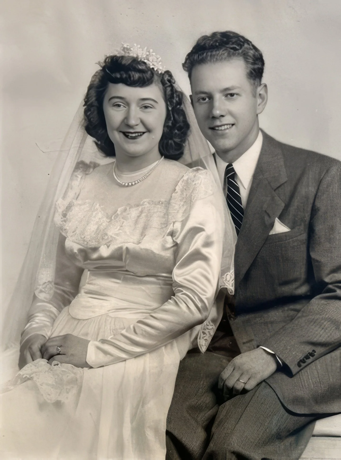 1947 - Steve & Lillian Helgason's wedding.