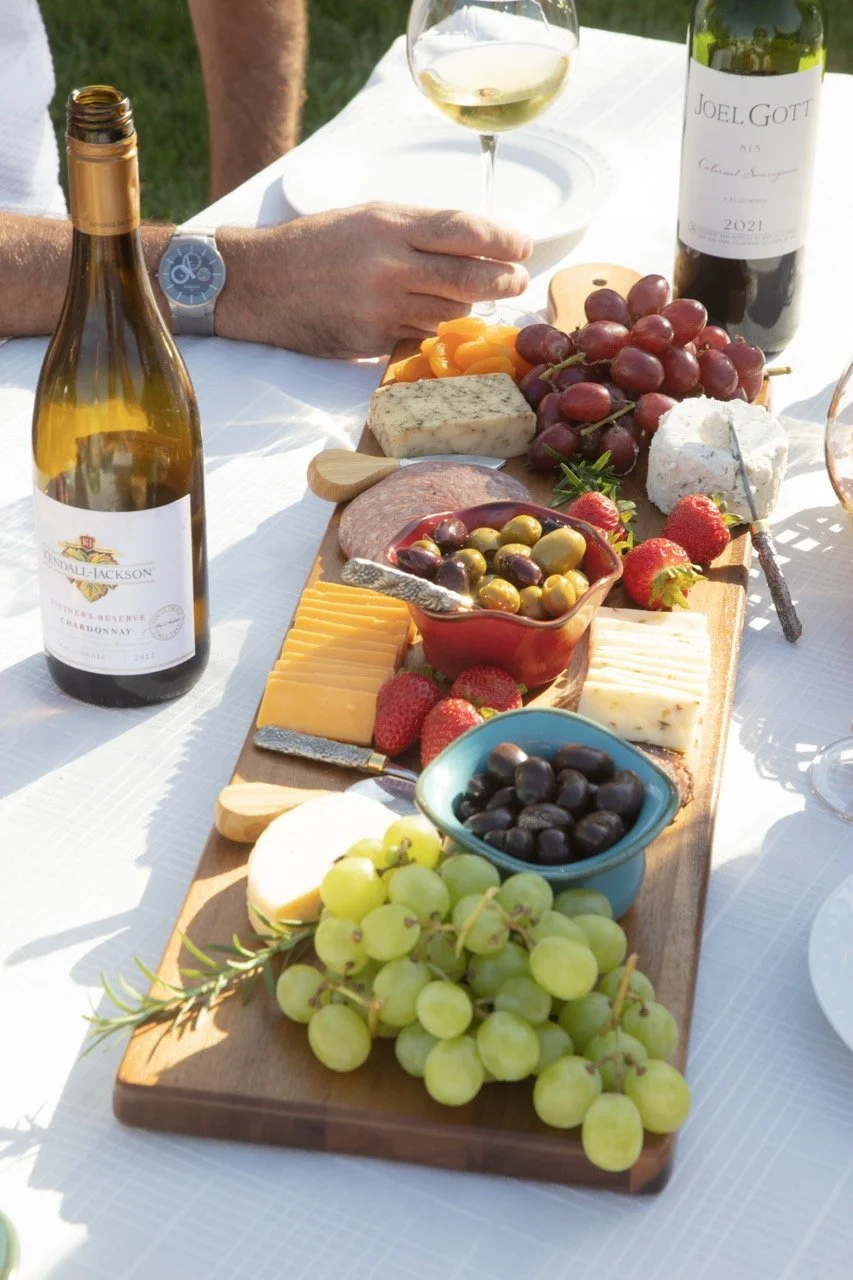 2025 - Cookbook photo shoot (John Borge Studios) - our table set up at John & Kathie Johnson's farm.