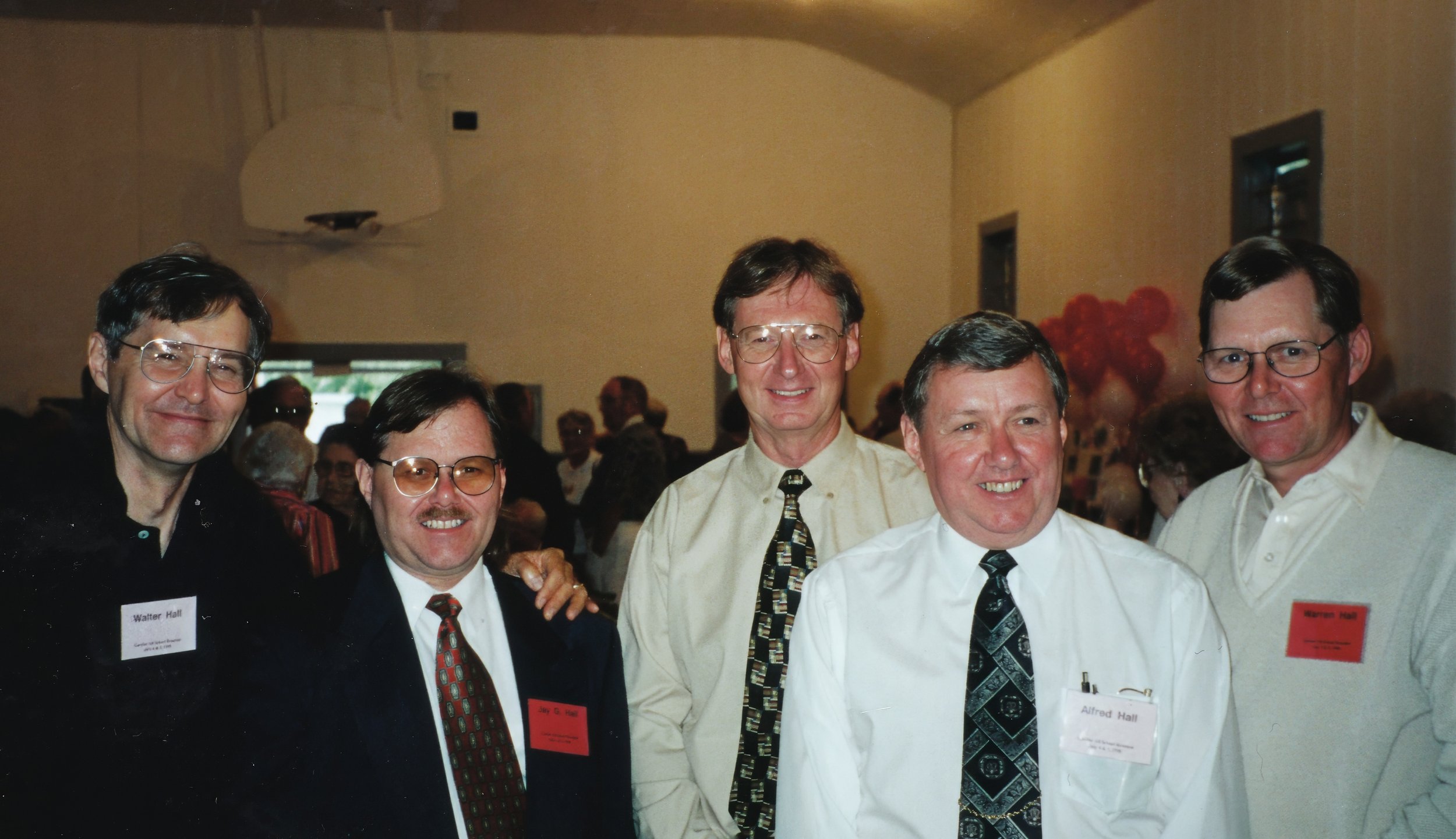 1998 - Walter & Jay Hall, John Johnson, Alfred & Warren Hall.