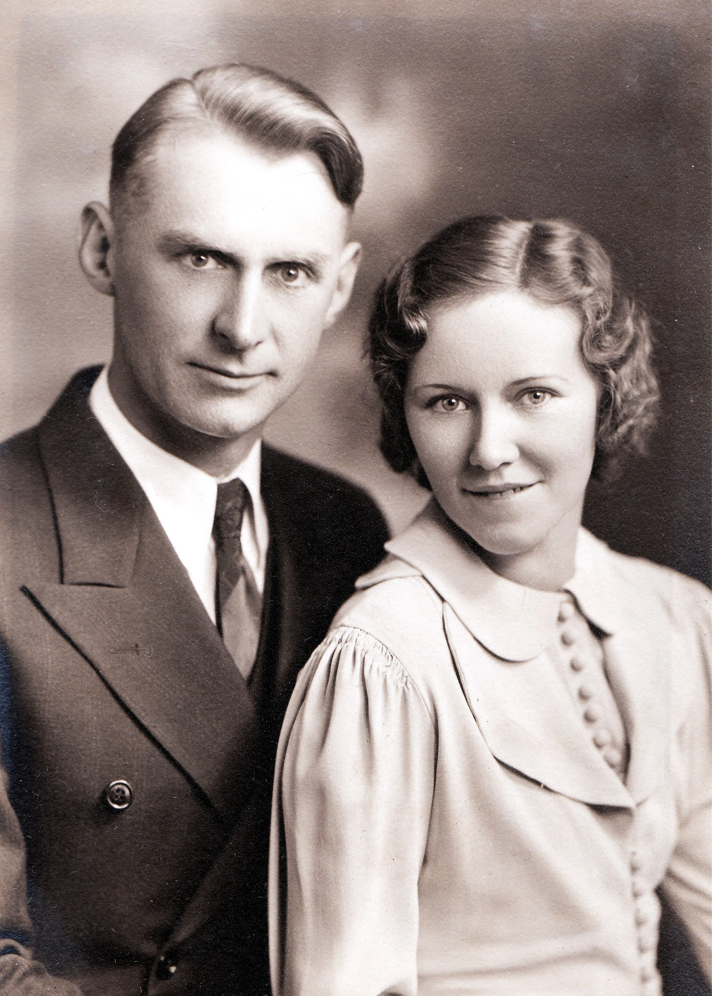 1936- Joe & Christine Hall's wedding.