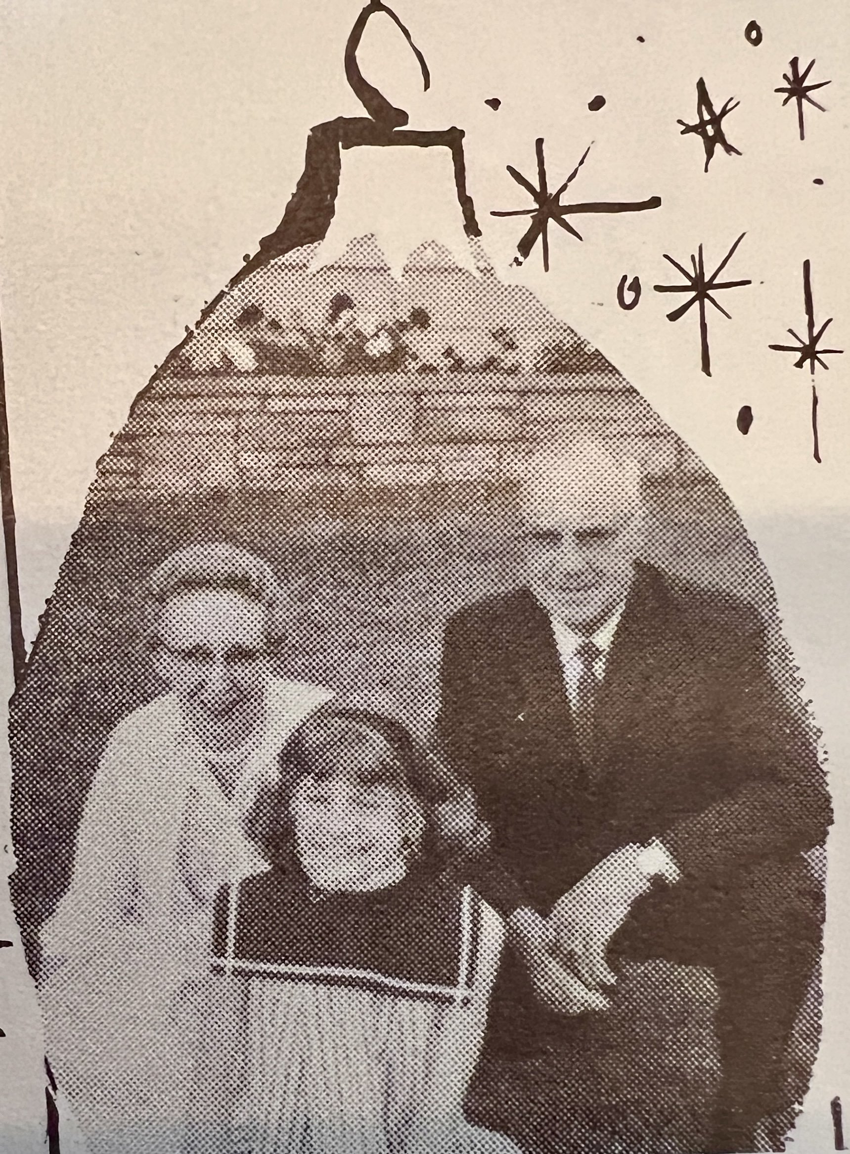 1962 - Caroline Hall Johnson, Sherry Helgason, Mike Johnson.