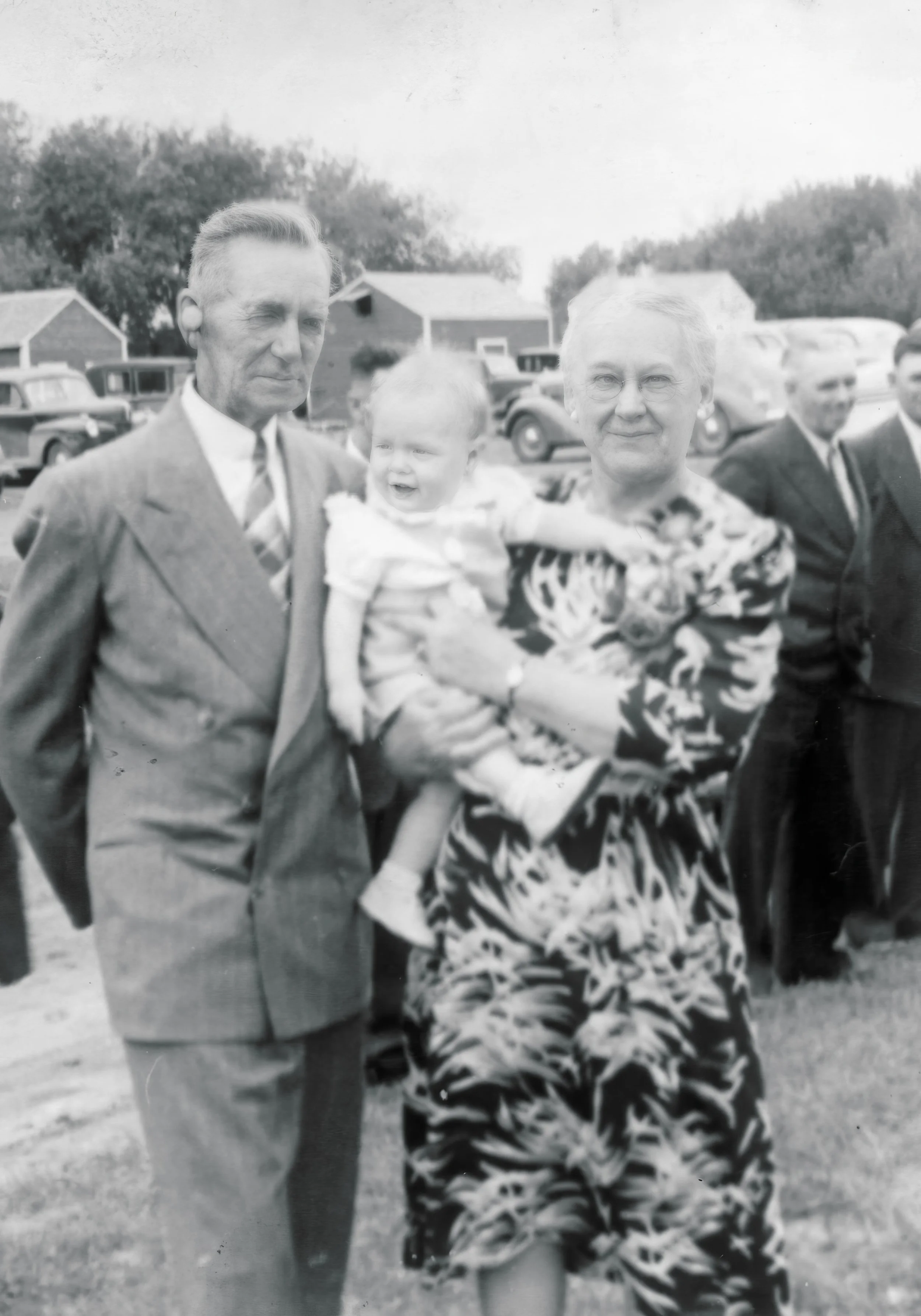1940s - J.G. & Hosa Hall, [baby unknown].