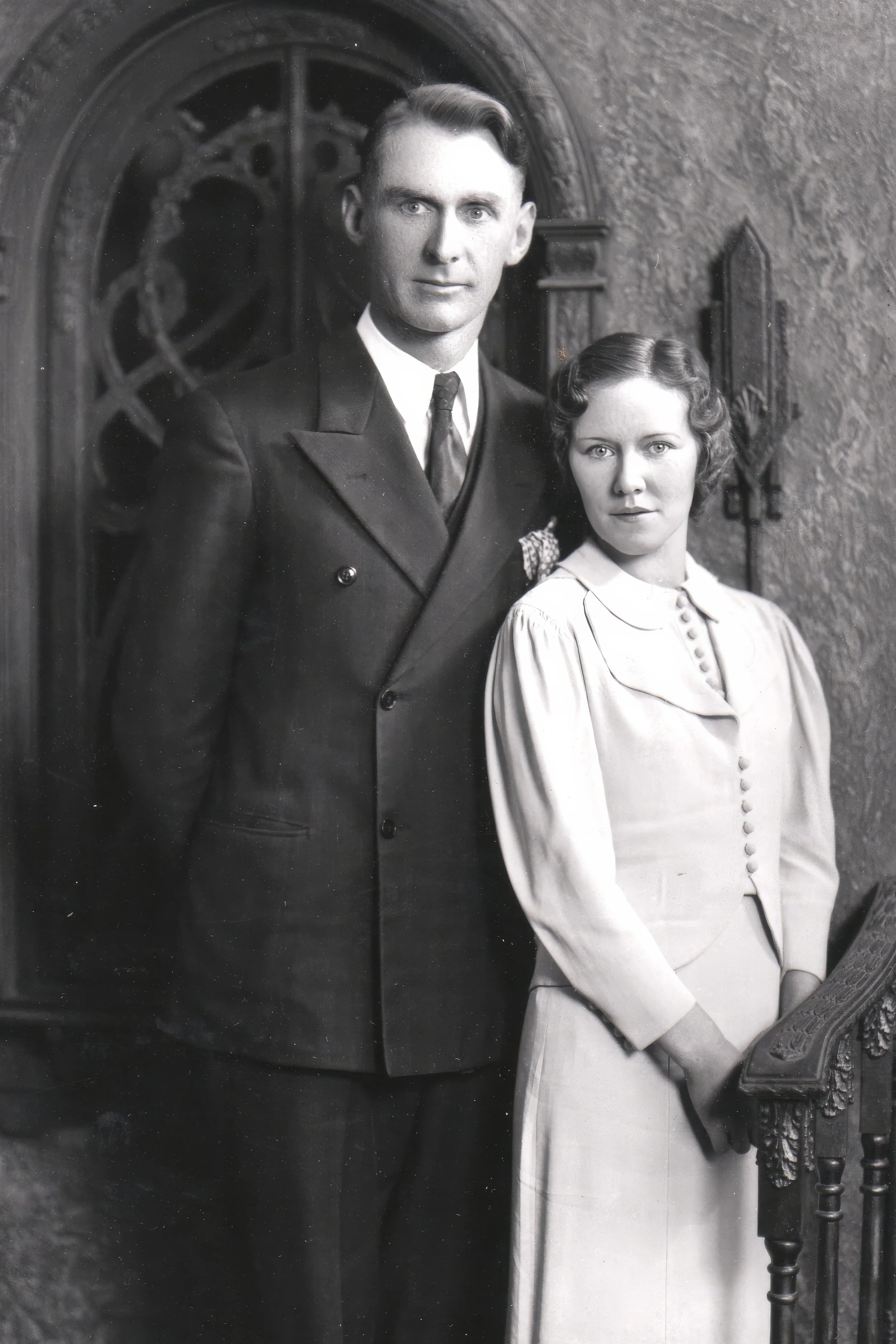 1936 - Joe & Christine Hall's wedding.