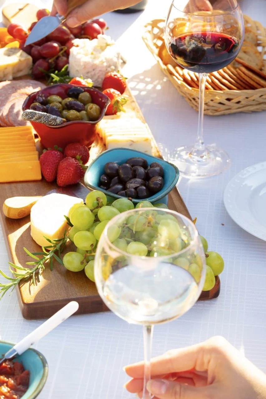 2025 - Cookbook photo shoot (John Borge Studios) - our table set up at John & Kathie Johnson's farm.