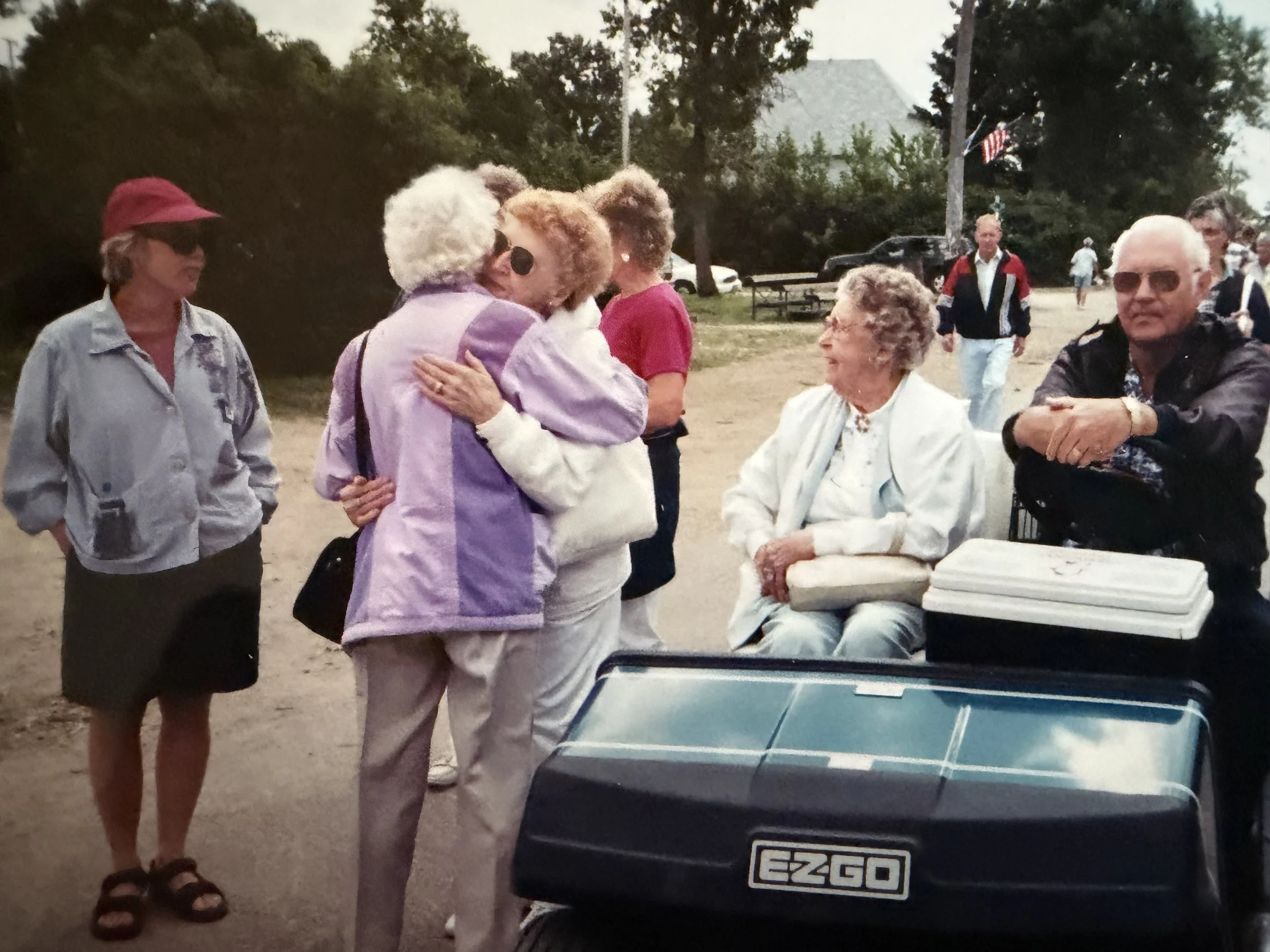 1999 - DelRae Meier, Christine Hall, Lillian Helgason Myrdal, Mae Meier, Don Myrdal.