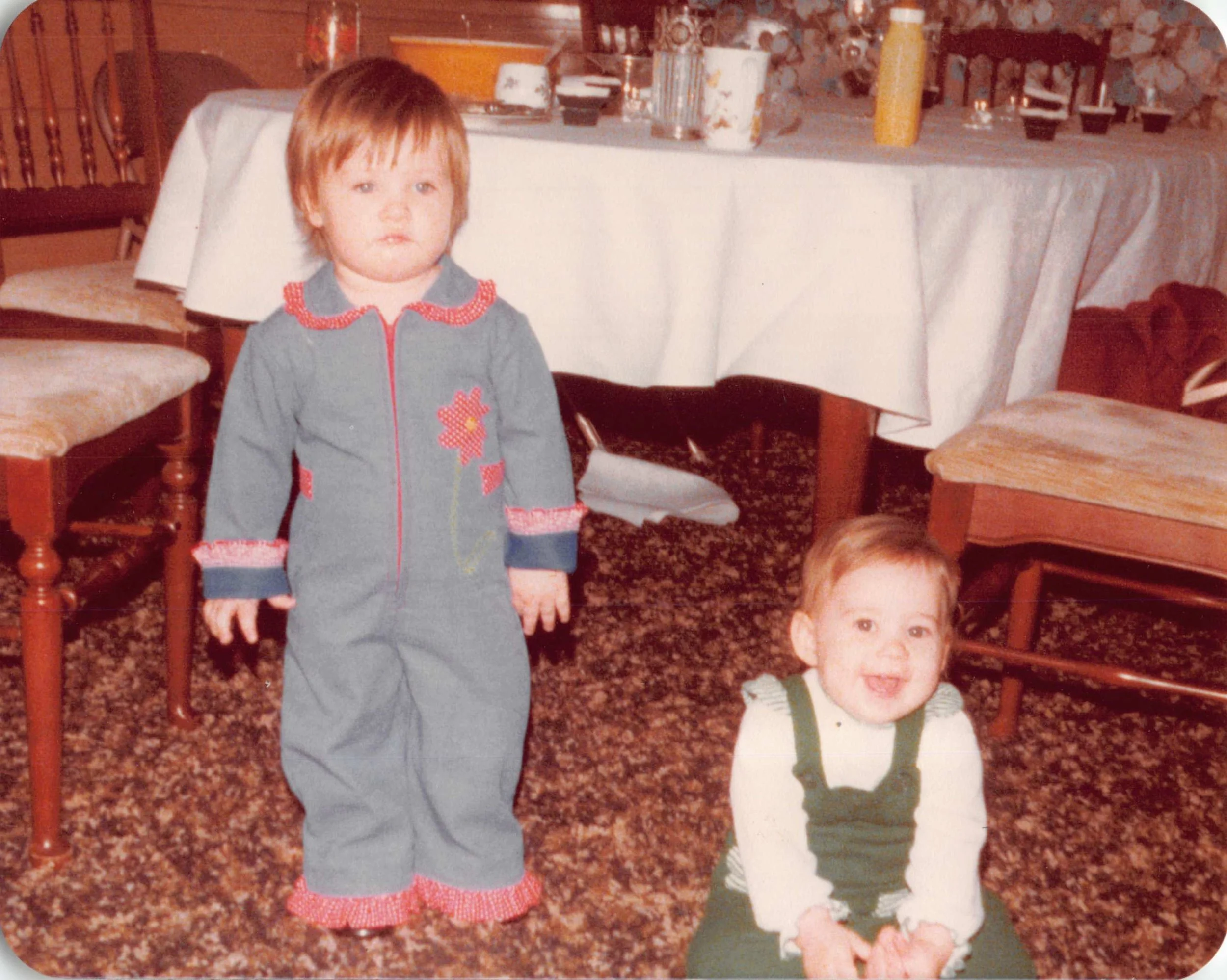 1977 - Jodi & Stephanie Hall.