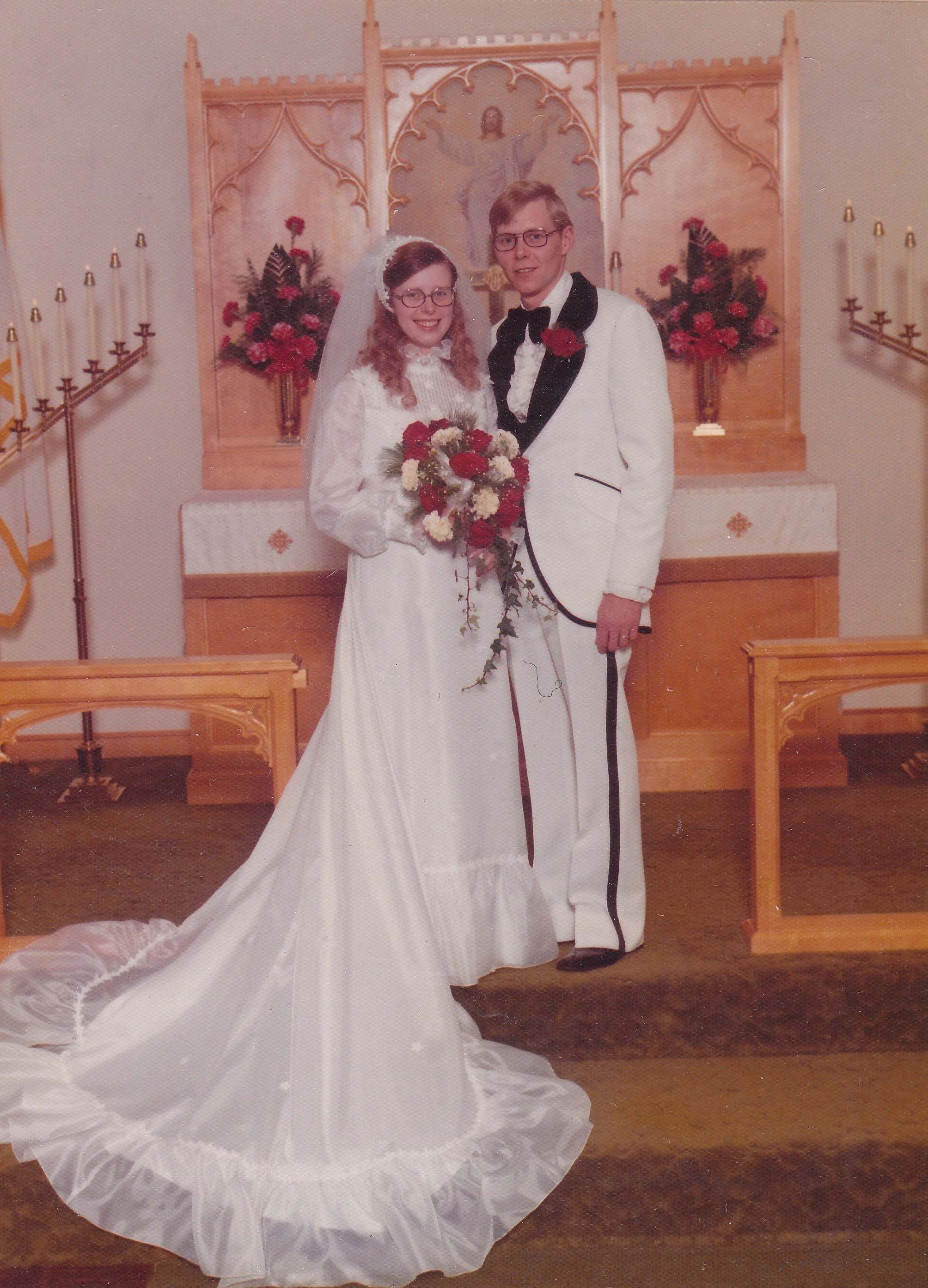1975 - Marilyn & Warren Hall's wedding.