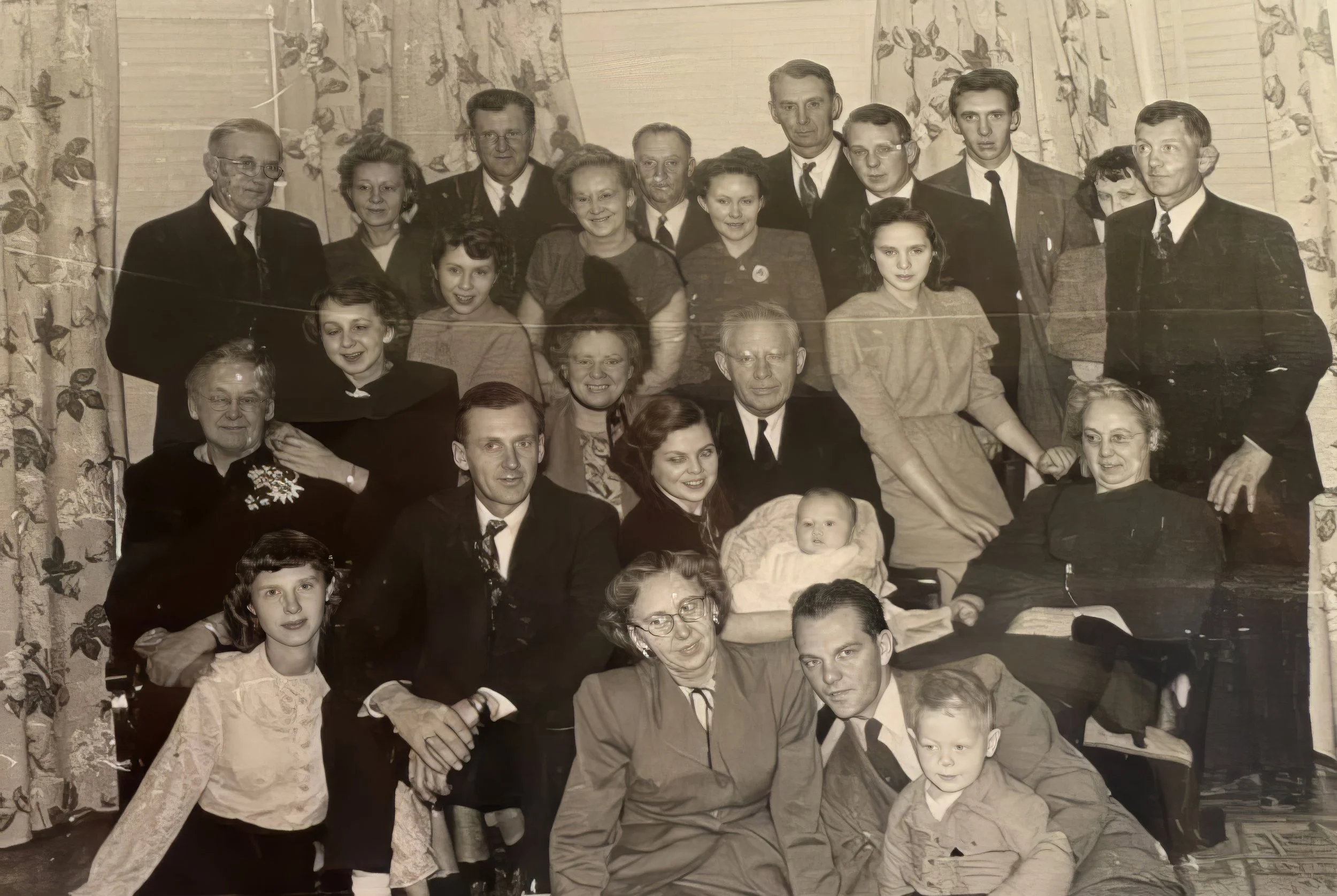 1948 - Nick Hall's baptism celebration.