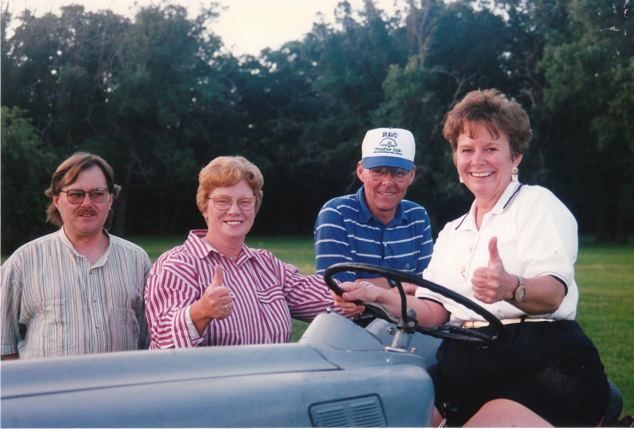 1996 - Jay Hall, Bernice Flanagan, Warren Hall, Margie Hall.