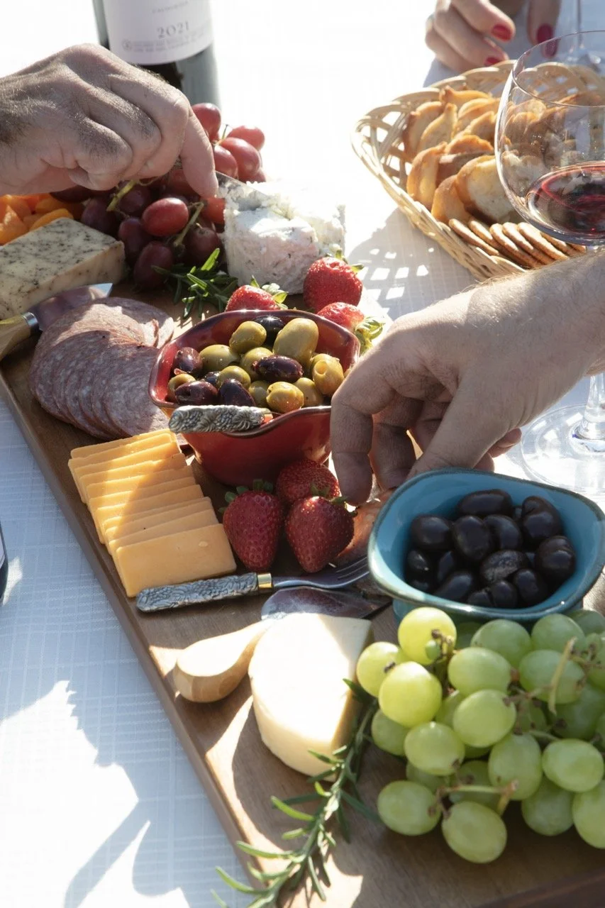 2025 - Cookbook photo shoot (John Borge Studios) - our table set up at John & Kathie Johnson's farm.
