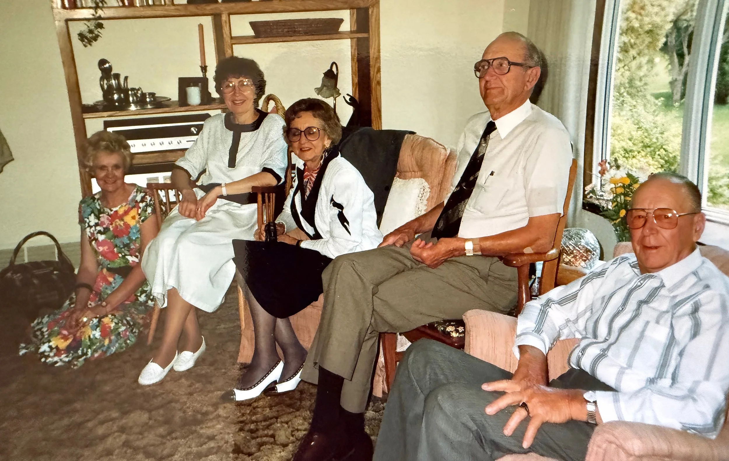 1991 - Marilyn Hegre, Pauline Page, Bjorn & Edward Hall.