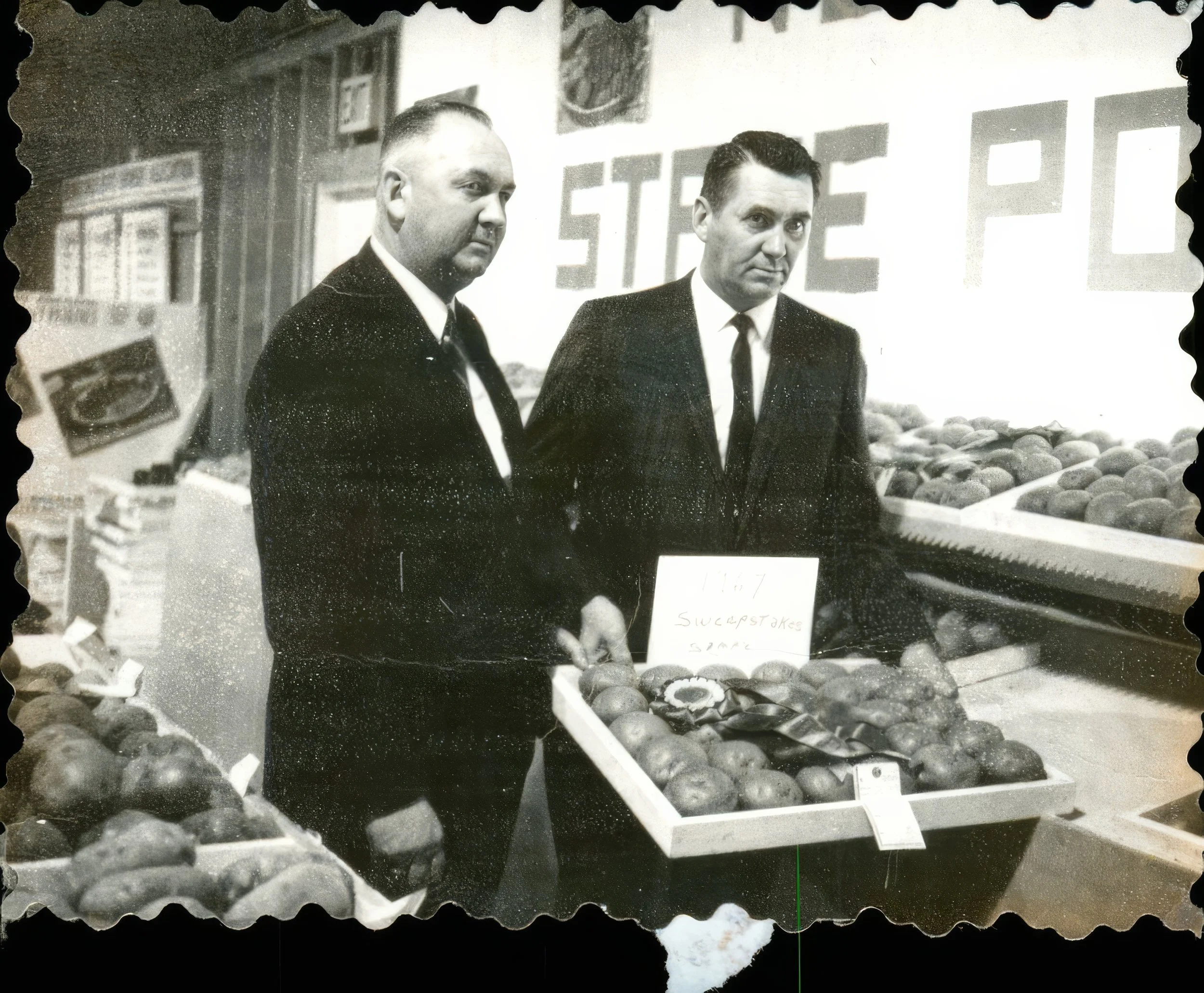 1967 - Bill & John Hall at State Potato Show.