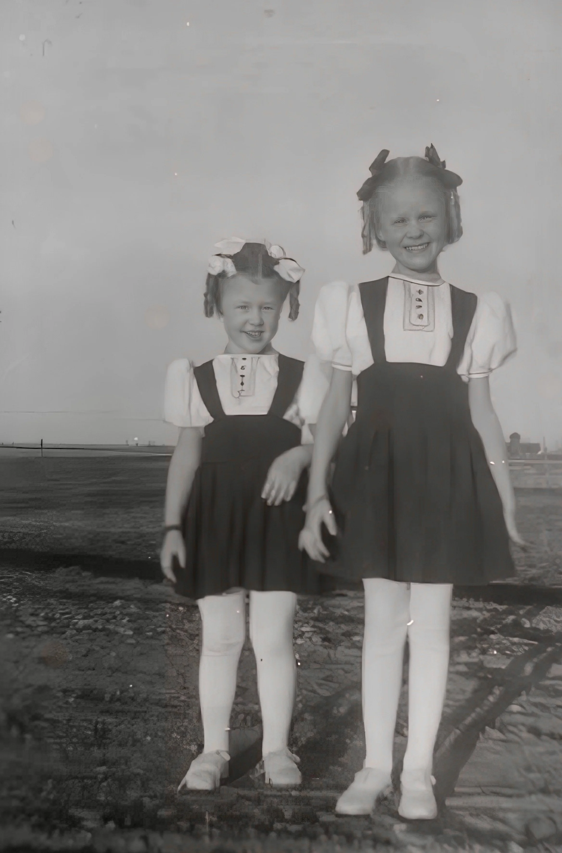 1940s - Pauline & JoeAnn Johnson.