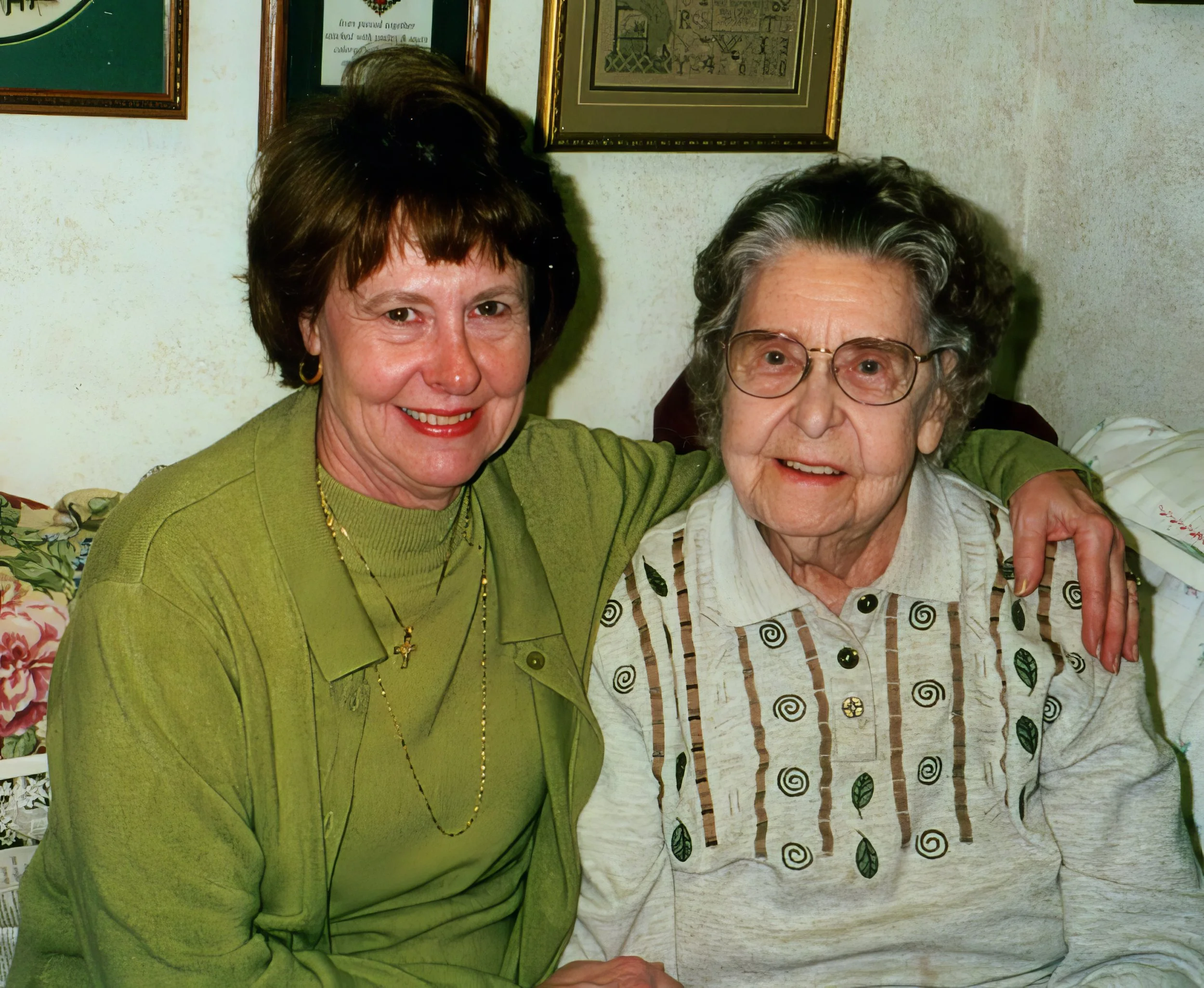 1990s - Pauline Sherry & Mae Meier.