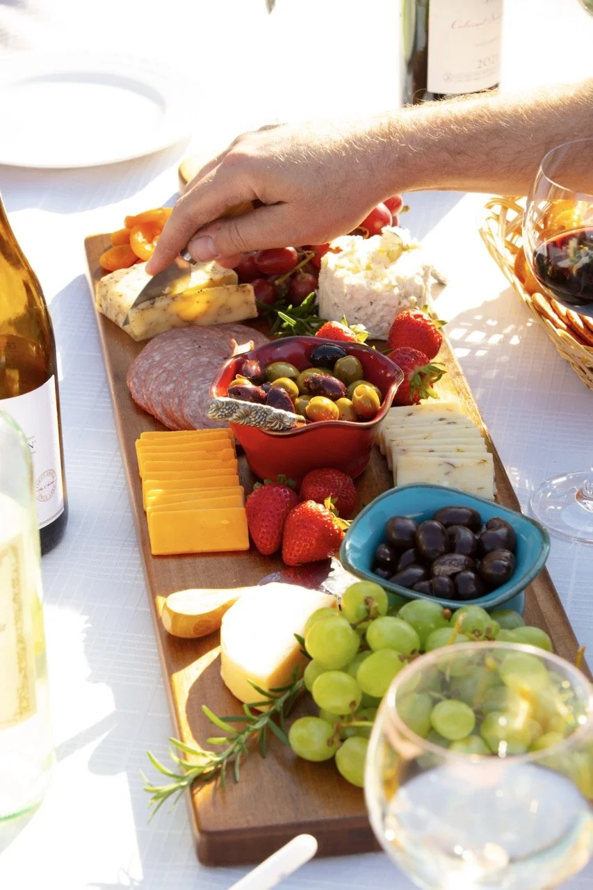 2025 - Cookbook photo shoot (John Borge Studios) - our table set up at John & Kathie Johnson's farm.