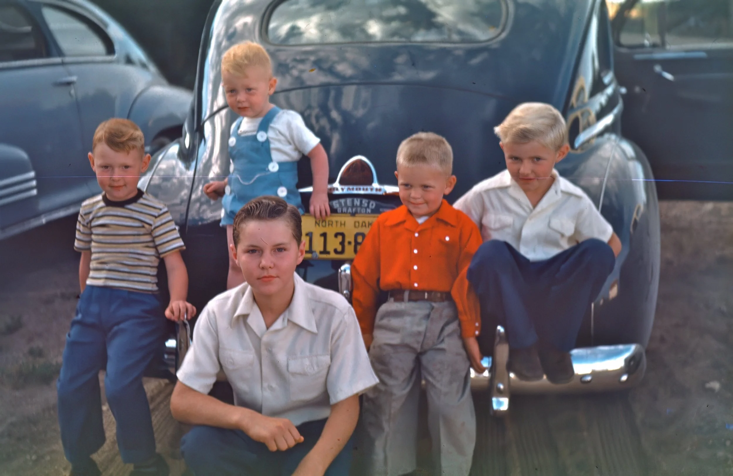 1940s - John Johnson, Orin Bolstad, Walter Hall, Monty Bolstad, Alfred Hall.