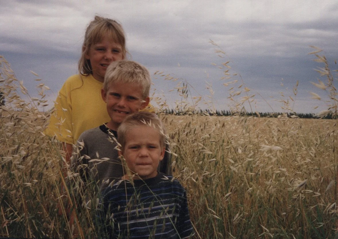 1990s - Andrea, Travis, & Dane Jensen.
