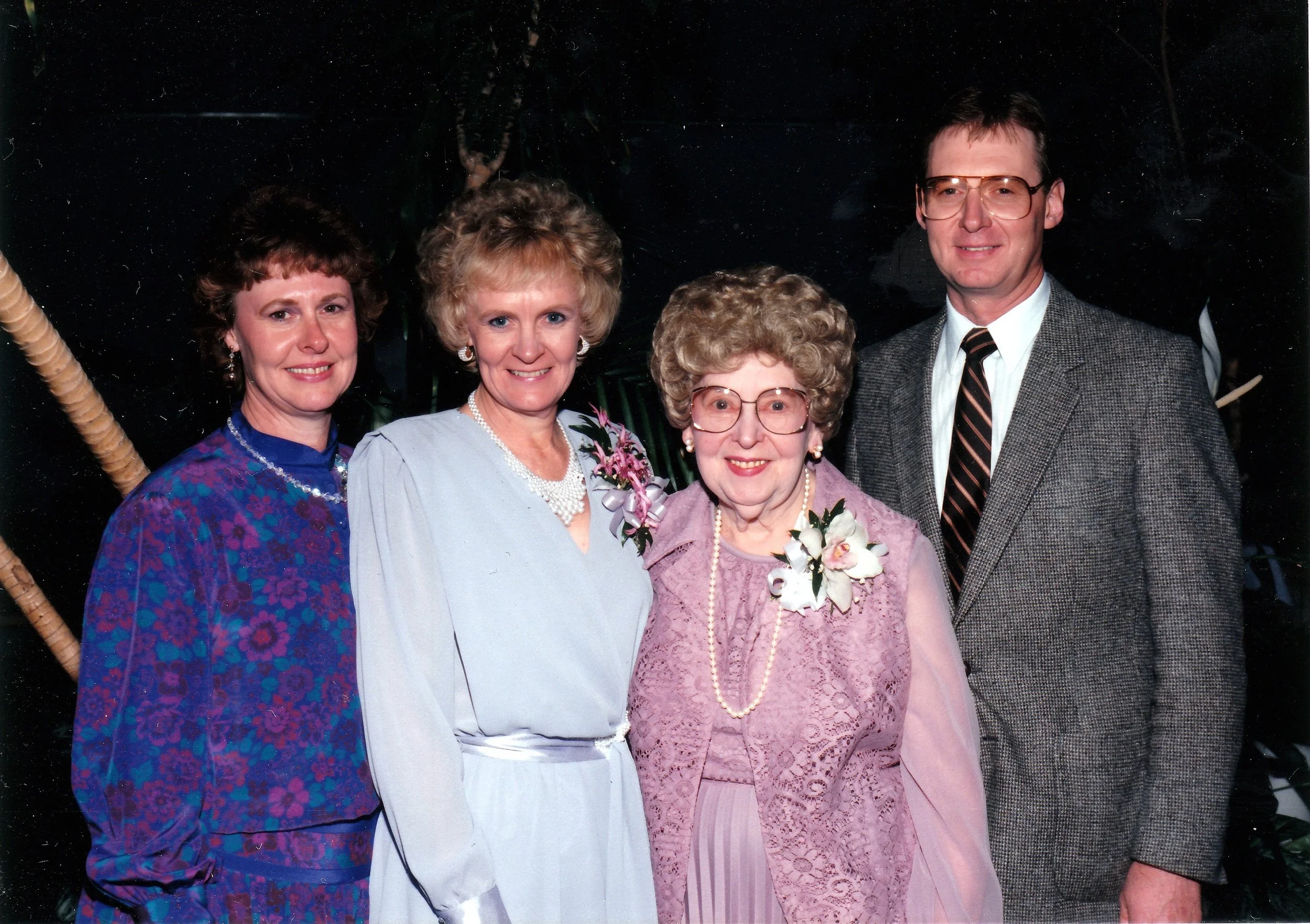 1987 - Pauline Sherry, JoeAnn Geiger, Emma Johnson, John Johnson.