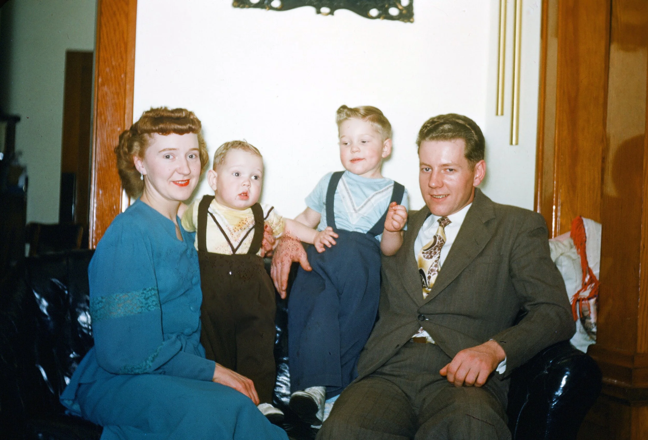 1950 - LIllian, Wayne, Stuart, & Steve Helgason.