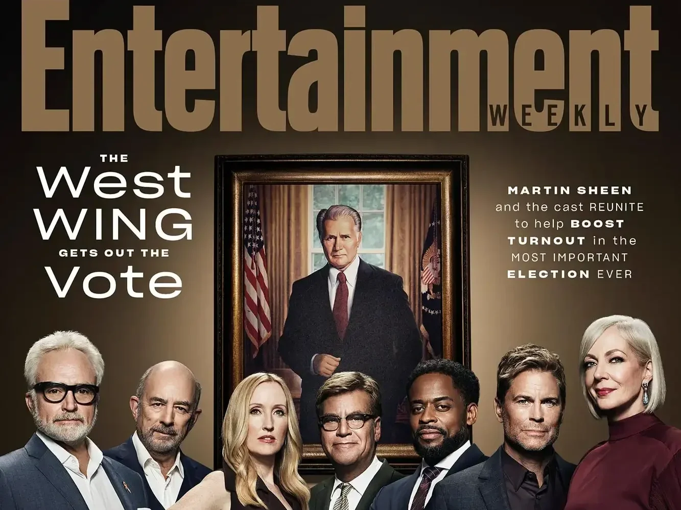 "The West Wing cast has reunited and wants you... to vote" - Cover Story - Entertainment Weekly