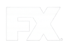 Large white letters 'FX' on a dark background
