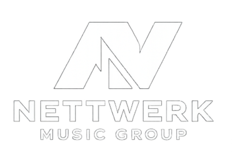 The logo of Nettwerk Music Group featuring stylized 'N' and 'V' initials with the company name below.