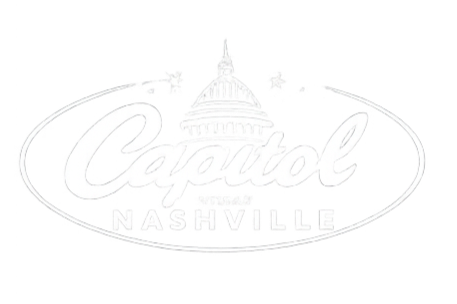 Logo with the word 'Capitol' in large script font and 'Nashville' underneath, with a depiction of the United States Capitol building at the top.