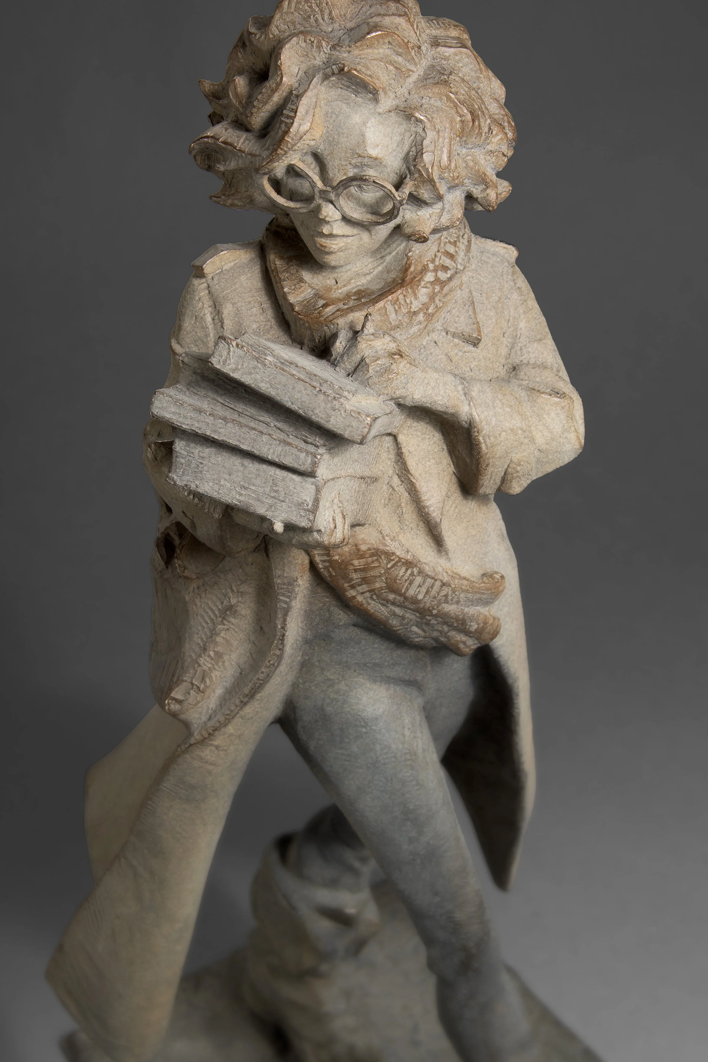 Woman Carrying Books
