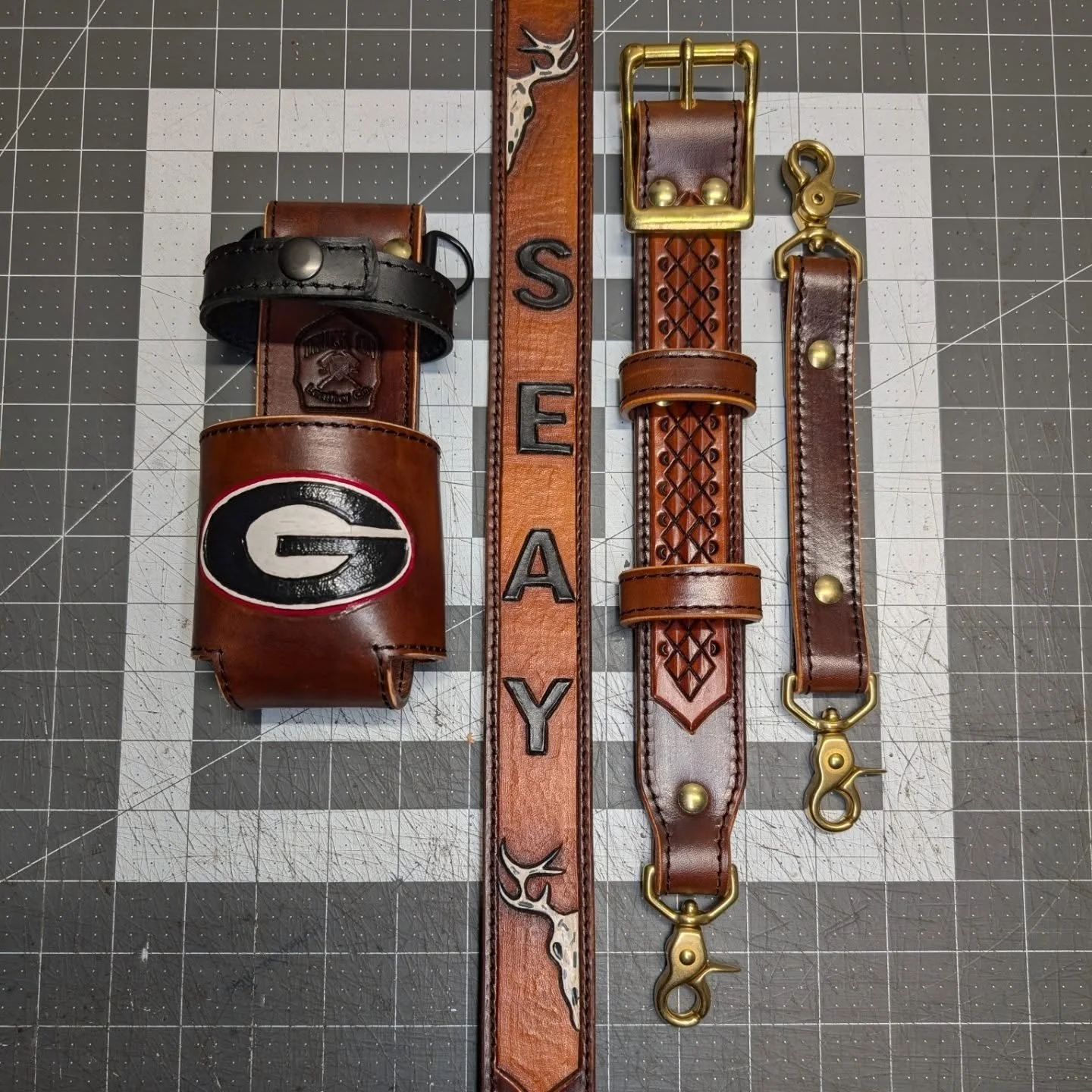 I am excited to get this fully carved and tooled Strap off the bench and into the Field! This was a creative challenge that turned allowed me to try some new techniques and practice different styles! 

I am excited to see this Strap get put to work!
